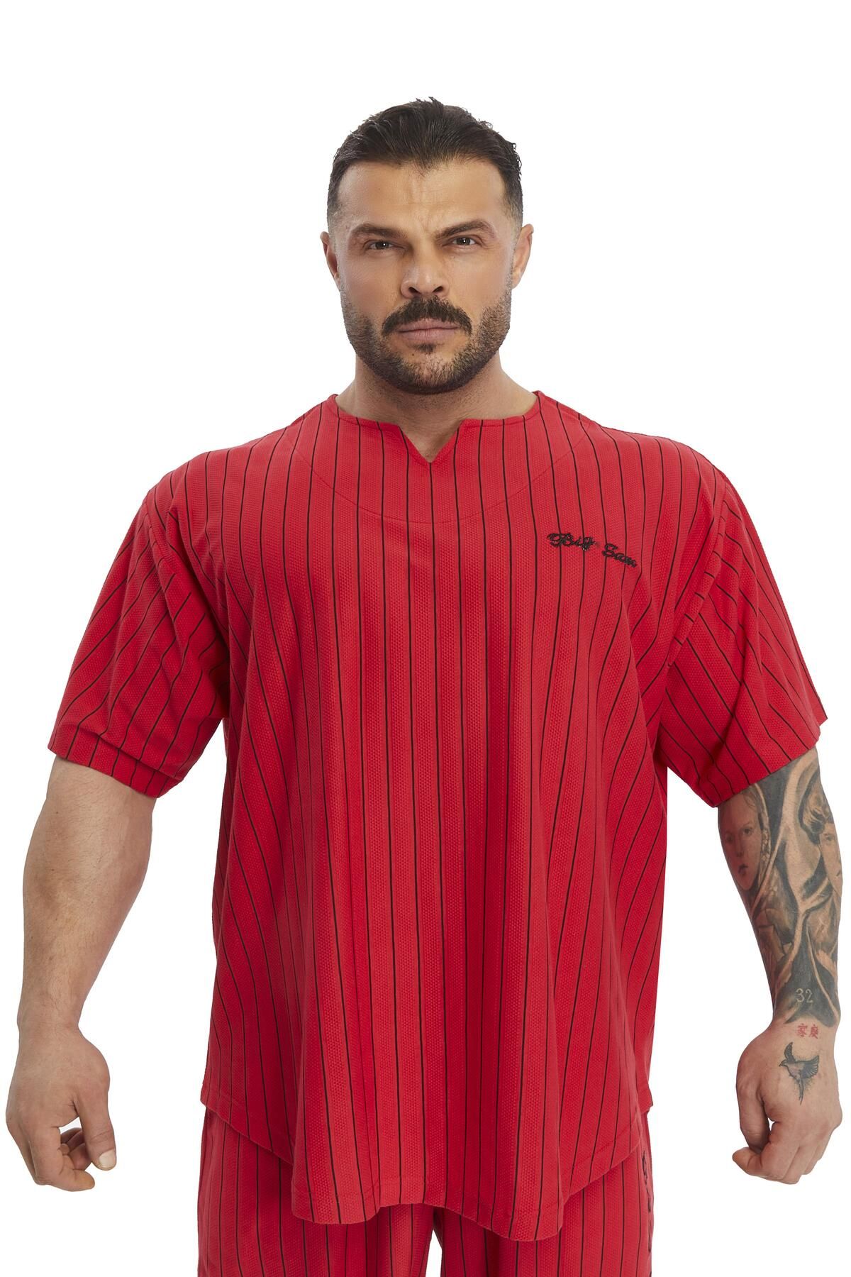Big Sam Oversize Spor T-shirt Pamuk Rag Top Big Sam 3374
