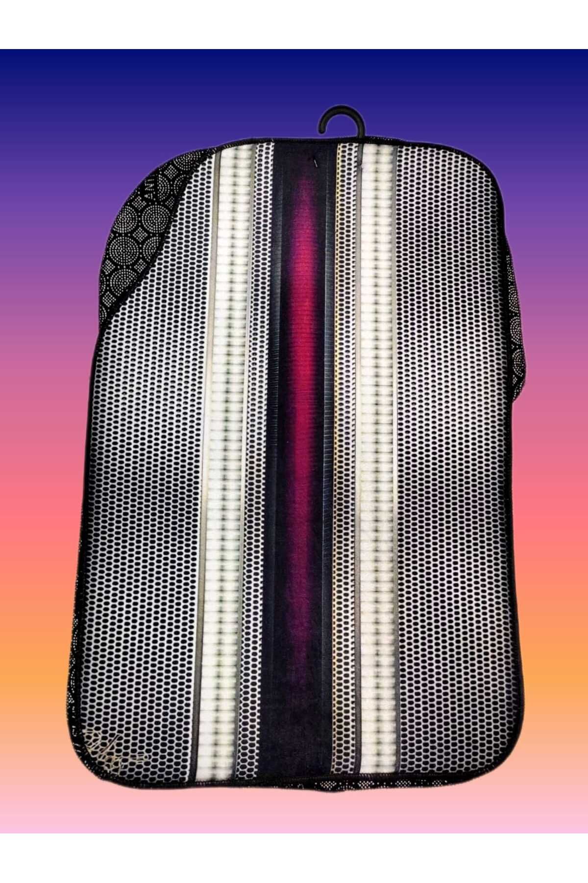 SS Oto Özel Tasarım Dijital Baskılı 4'lü Oto Halı Paspas Takımı Kaymaz Tabanlı Overloklu (48X72 & 35X48) Cm