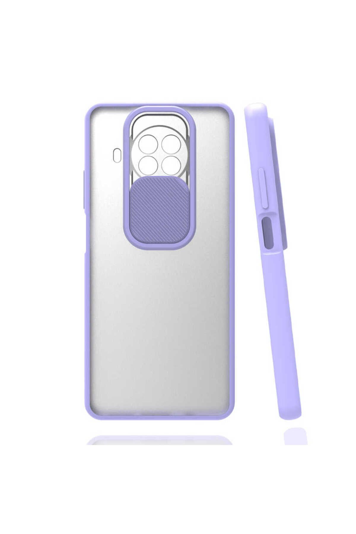 halkhouse Xiaomi Redmi Note 9 Pro 5G Kılıf Kamera Korumalı Sürgülü Renkli Sert Esnek Silikon Lensi Kapak