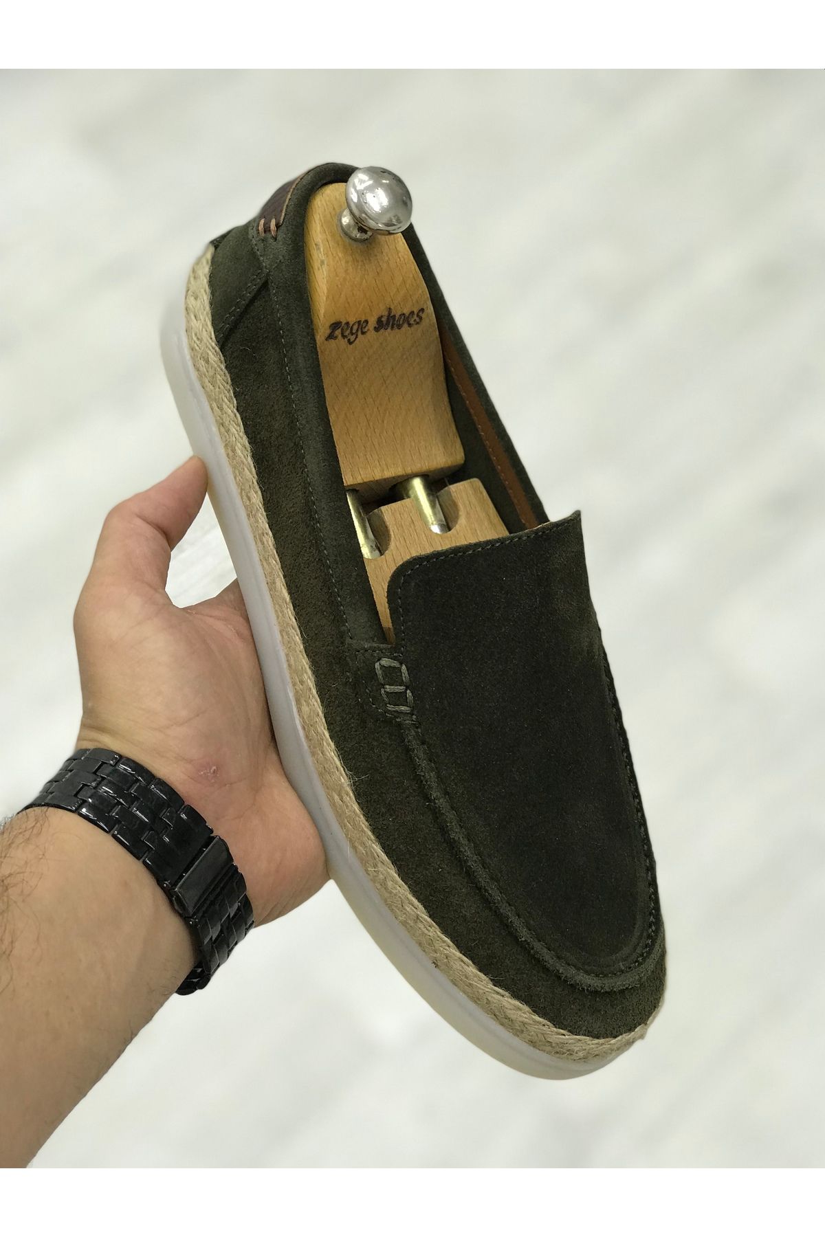 Zegeshoes Yeni Sezon Hakiki Deri Jut Ayakkabı Esparadil