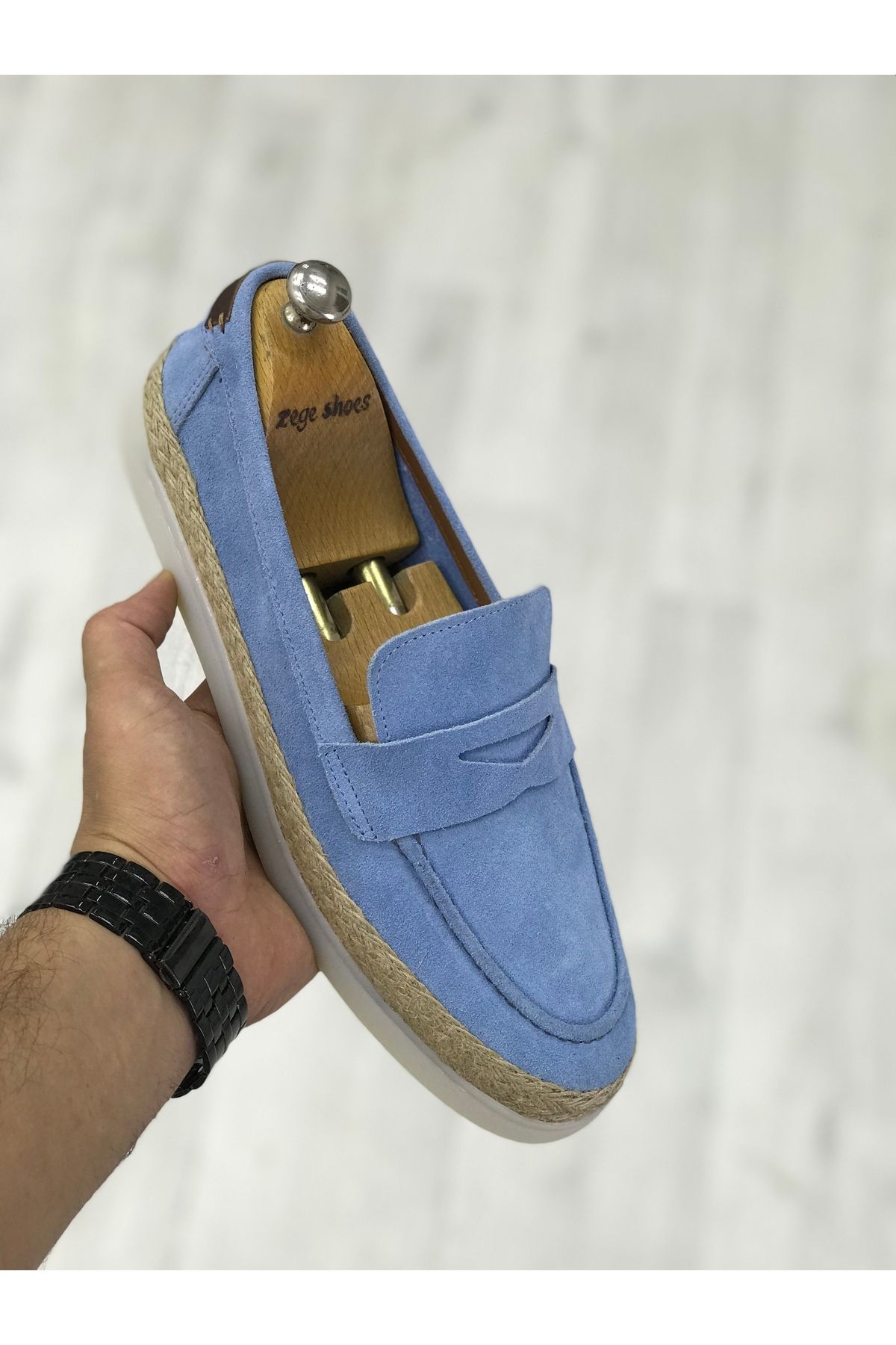 Zegeshoes Yeni Sezon Hakiki Deri Jut Ayakkabı Esparadil