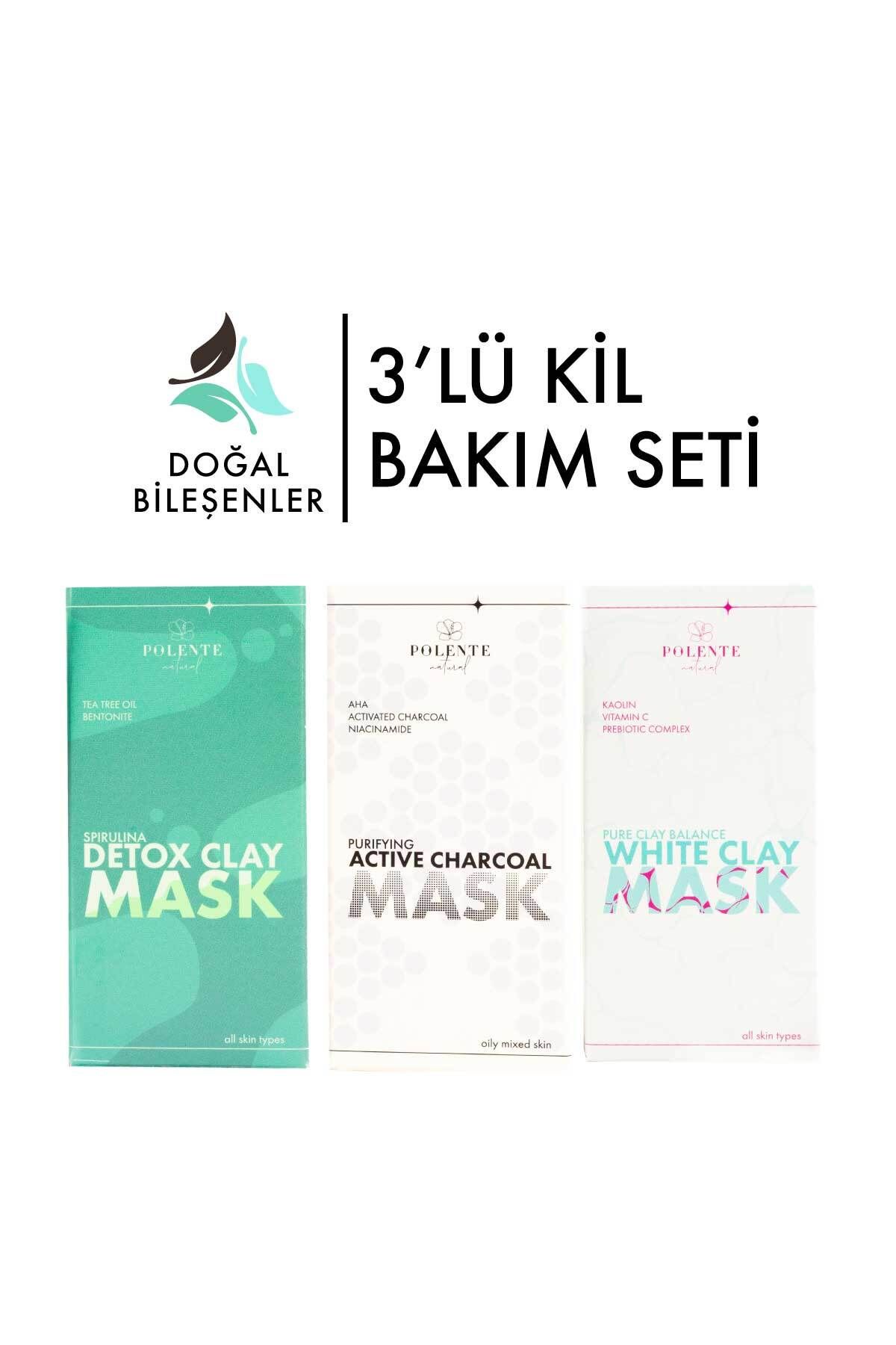 Polente Natural 3'lü Kil Maskesi Bakım Seti