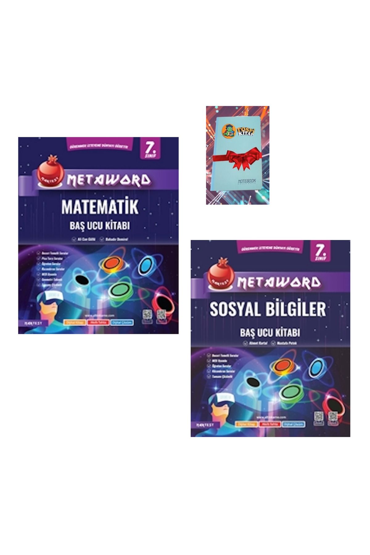 Nartest Yayınları 7. Sınıf Metaword MATEMATİK + SOSYAL BİLGİLER ( NOT DEFTERİ HEDİYE)