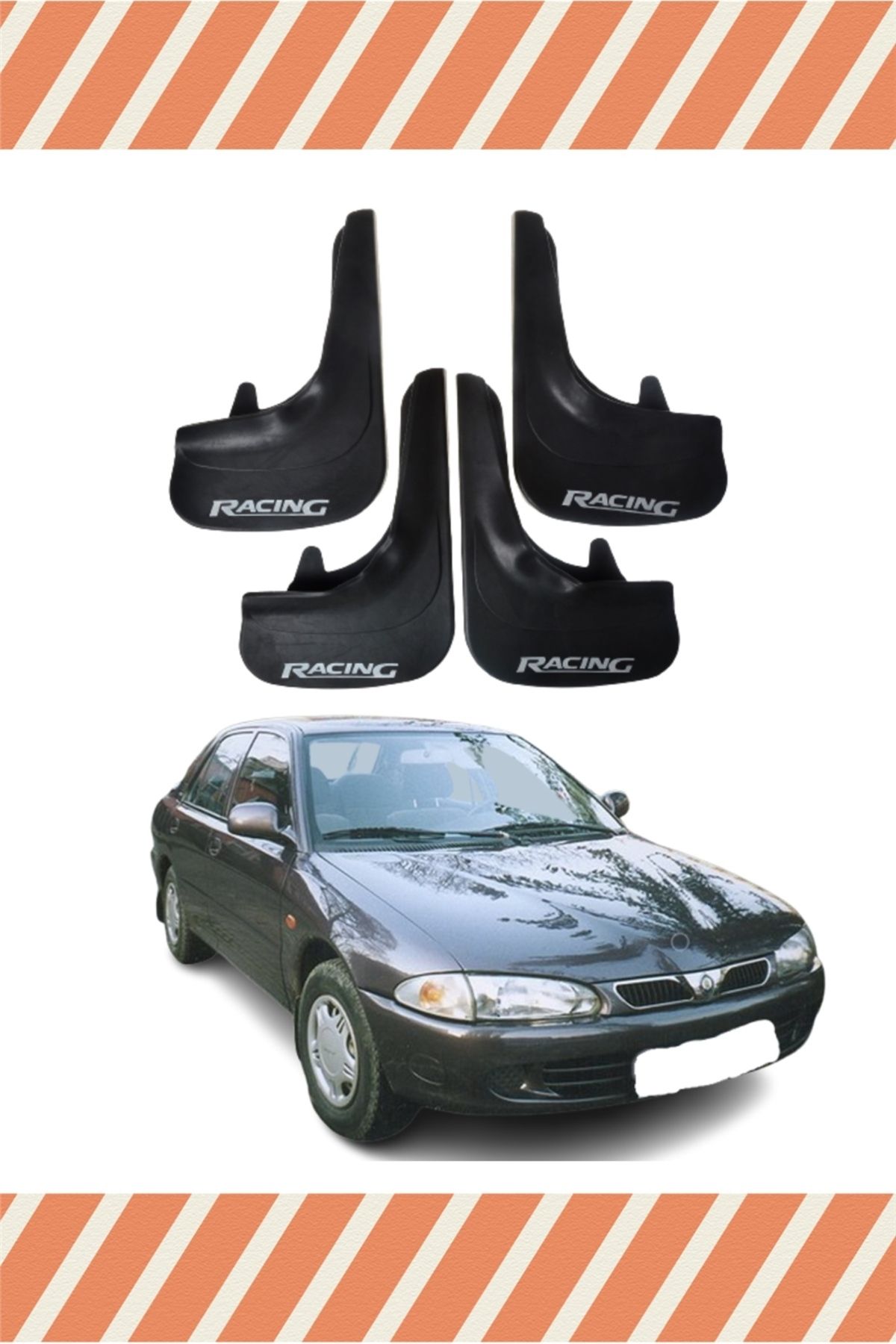 Alpax Proton 416 Racing Yazılı 4'lü Tozluk Çamurluk Paçalık alpax