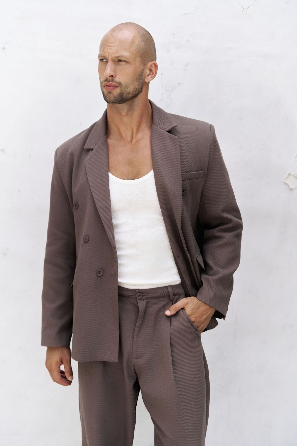 BOHEMAİ Ayyubay Kahve Erkek Blazer Ceket