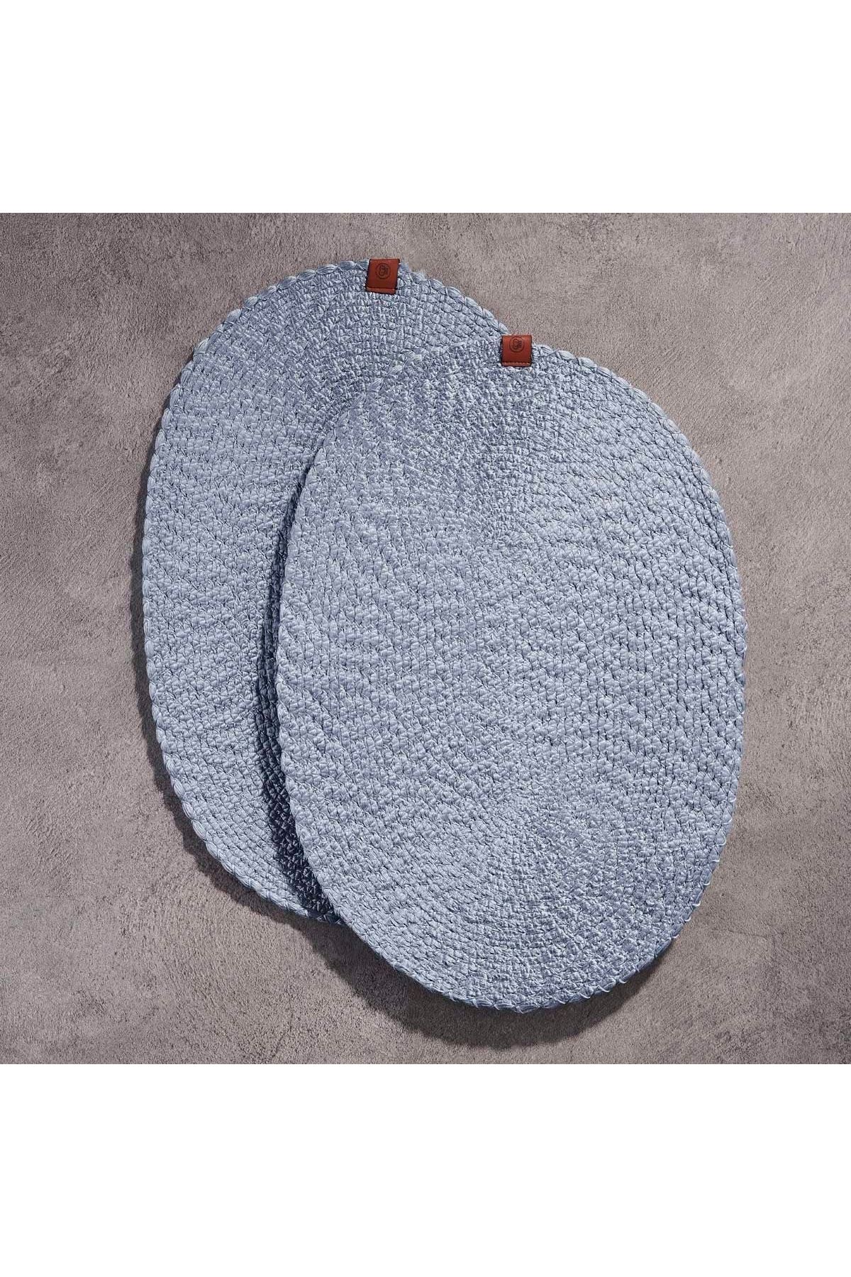 KORKMAZ Natura Oval 2li Masa Servisi 35x45 cm A8998-6