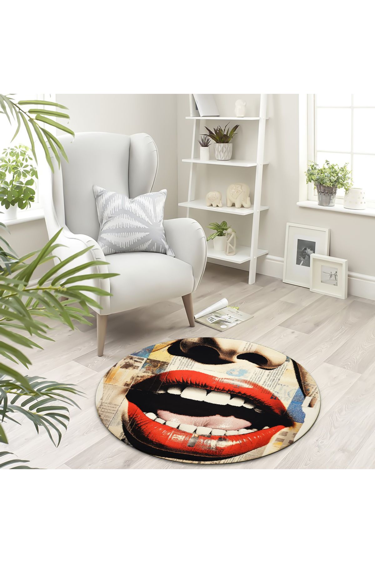 luismorro Dijital Baskı Salon Halısı, Kilim, Kaymaz Taban Halı, Yıkanabilir Halı