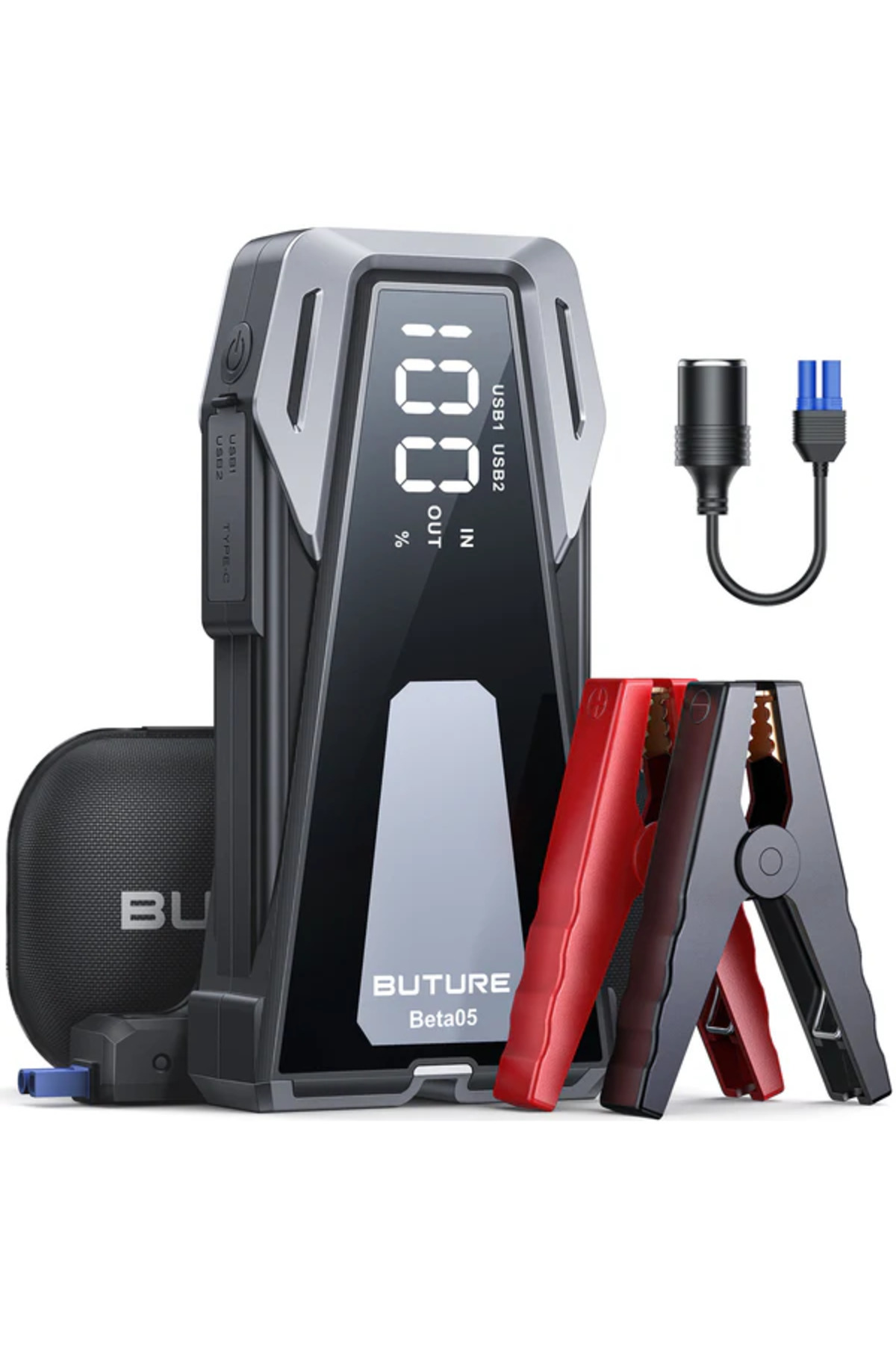 BUTURE Beta05 4000a Akü Takviye Cihazı Jump Starter 23800mah Power Bank Led Işık - 10 Koruma