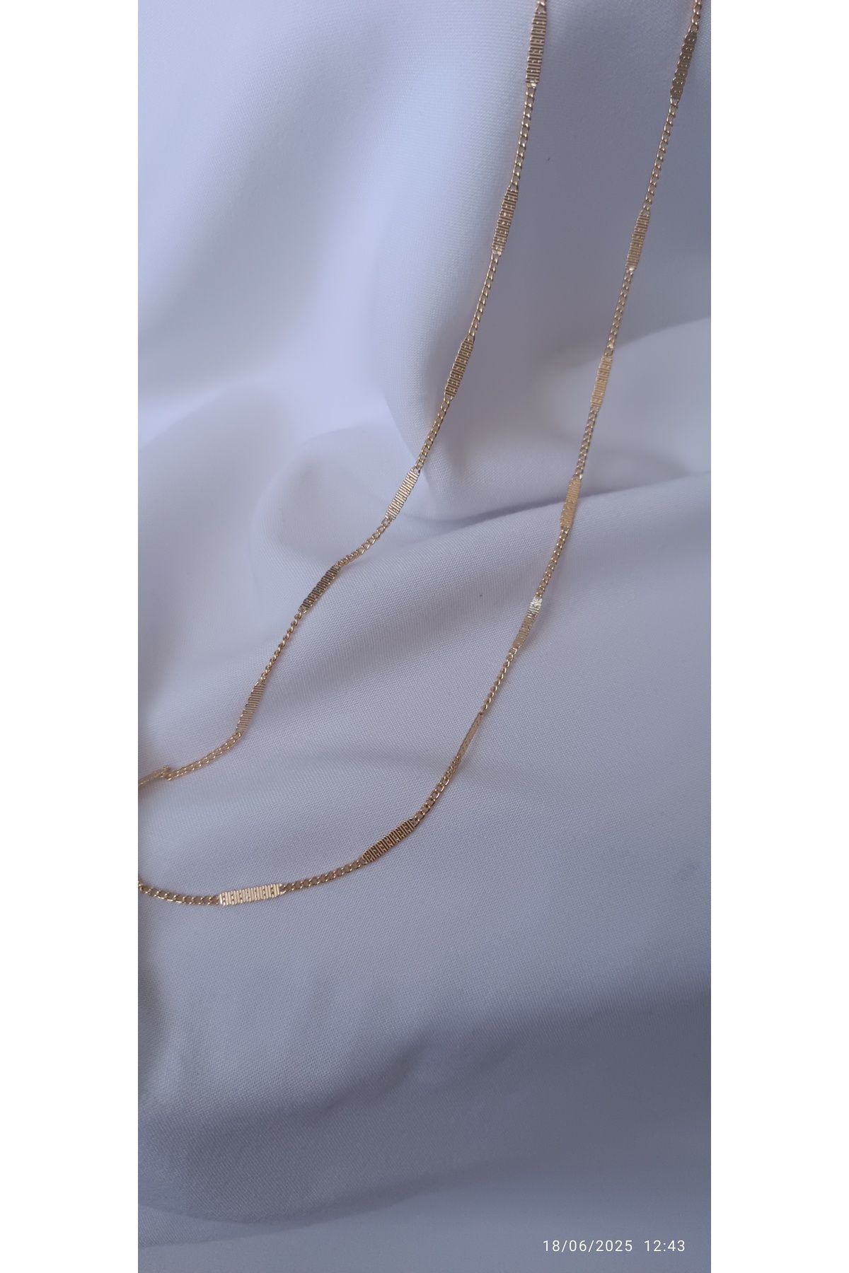 ARİ TAKI Gold ezme model çelik kolye