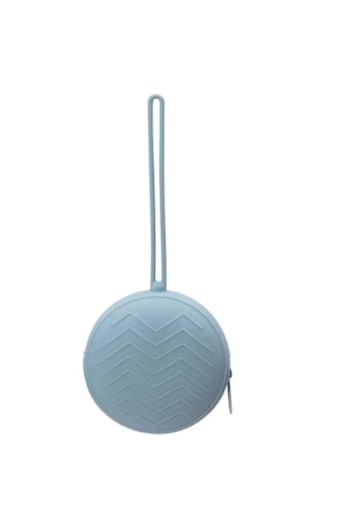 The Cloudish Shop Silikon Emzik Saklama Kutusu Emzik Tutucu Taşınabilir Askılı Fermuarlı MAVİ
