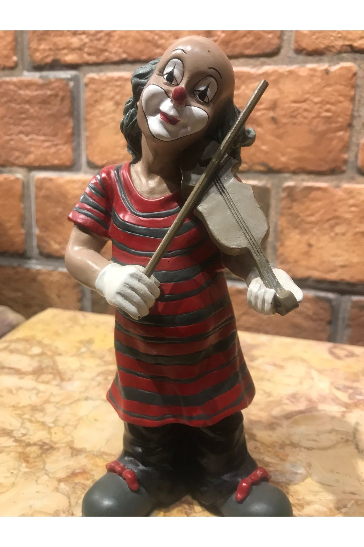 meray antika Gilde Clowns Comedy Collection Keman Çalan Palyaço Biblosu - Evlerinize Melodik Bir Dokunuş!