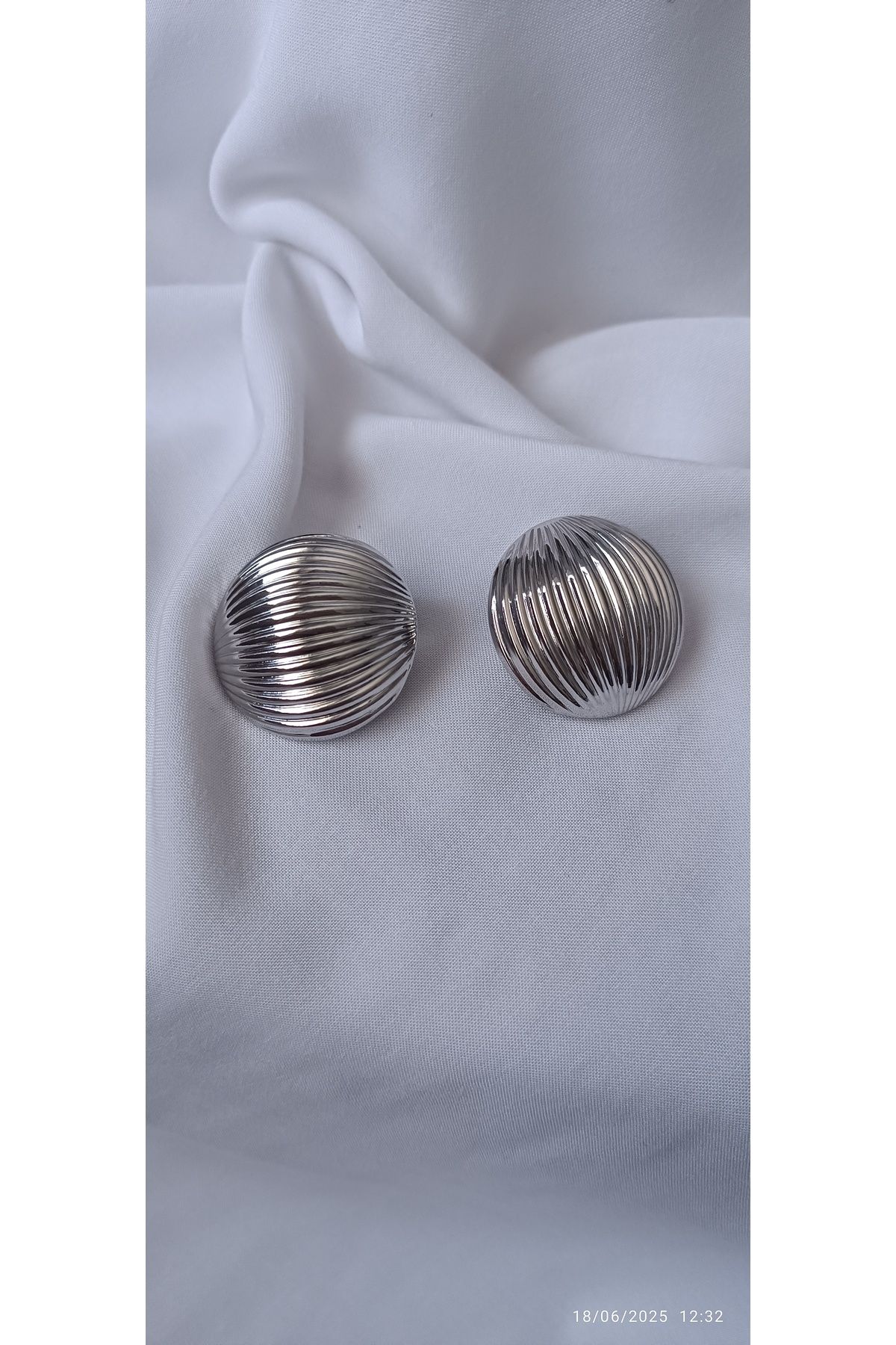ARİ TAKI İstiridye silver küpe