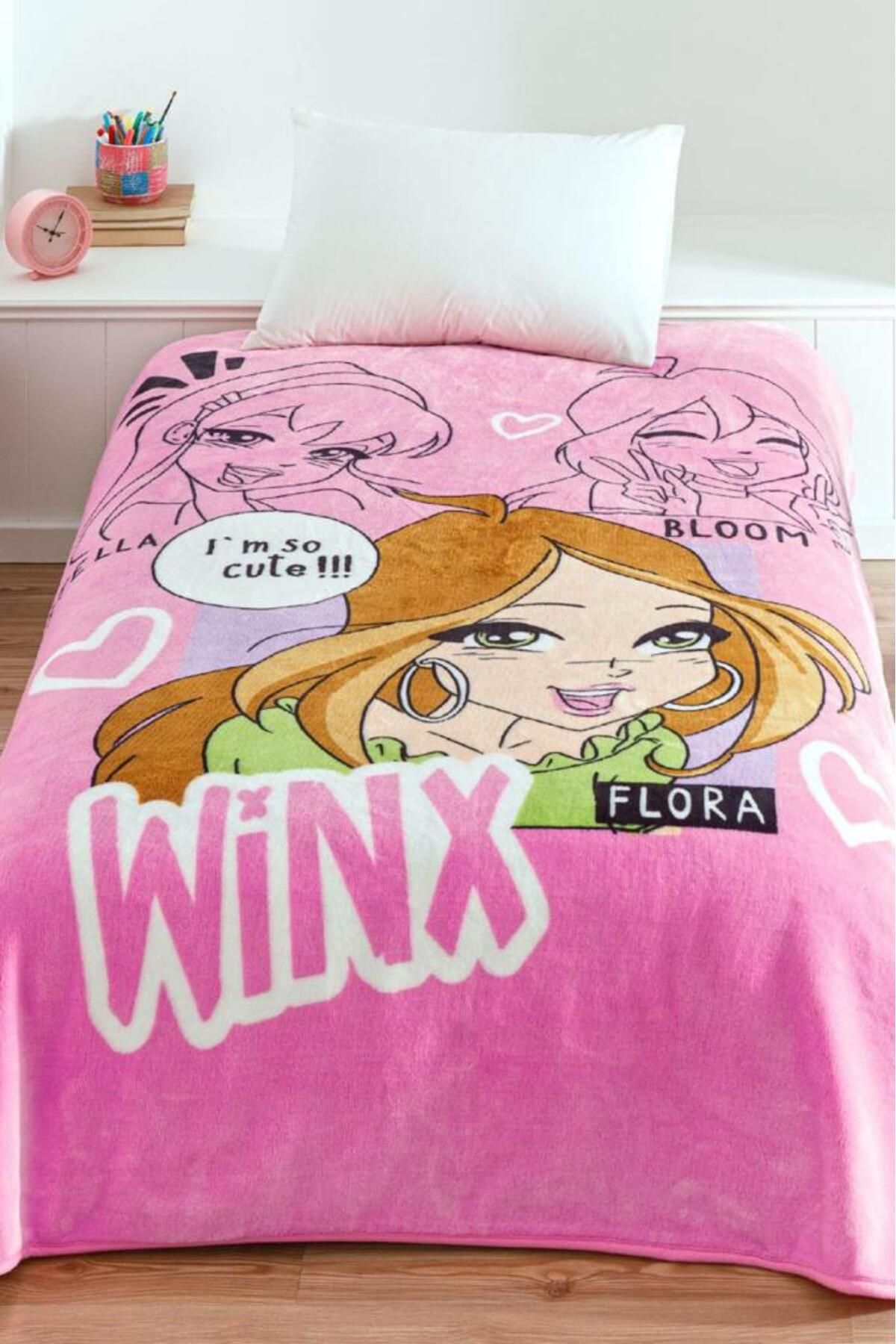 Kristal Winx Lisanslı Tek Kişilik Battaniye