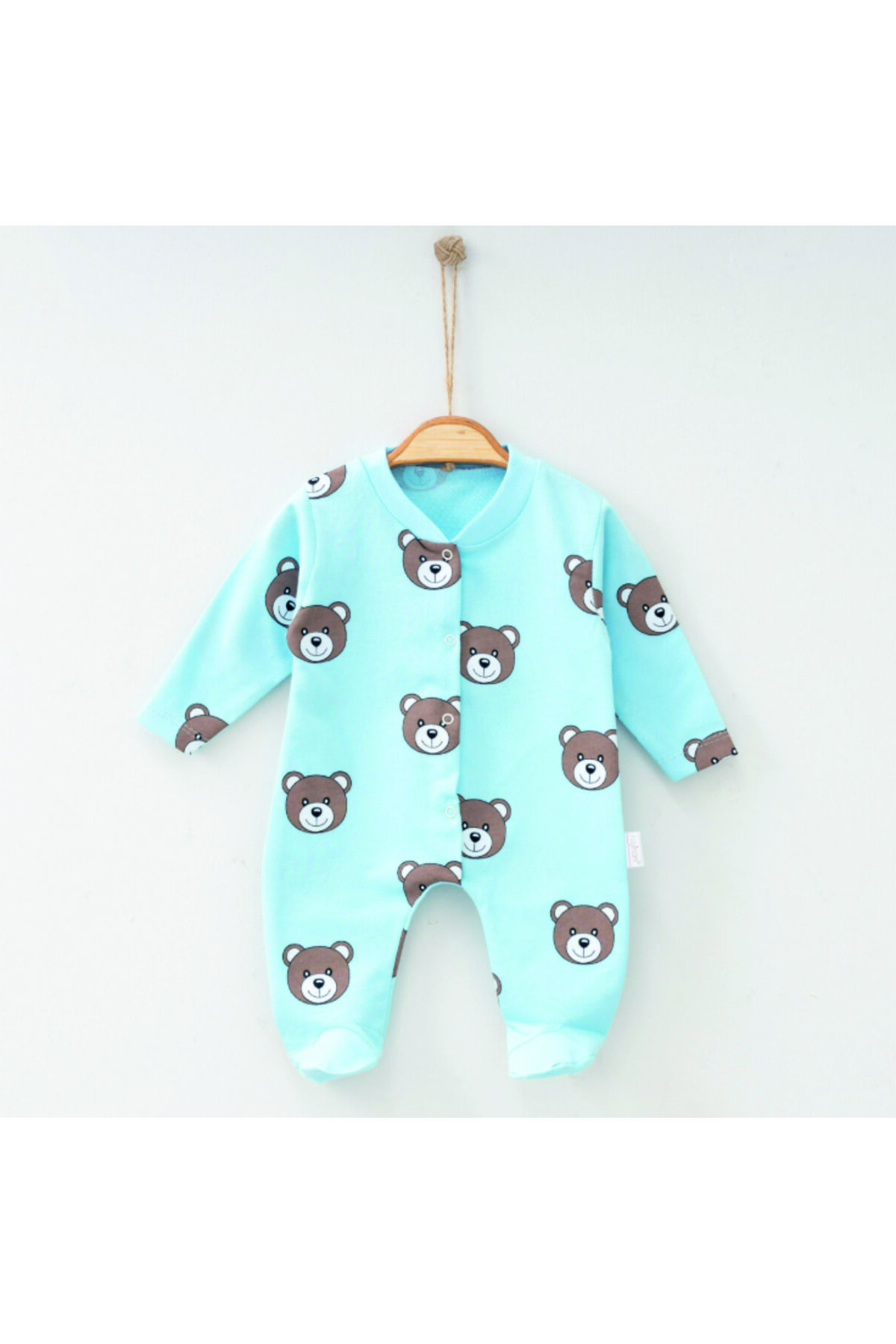 Nayinom Sevimli Ayıcık Baskılı 3'lü Set Bebek Tulum fotoğrafı 4 (önizleme)