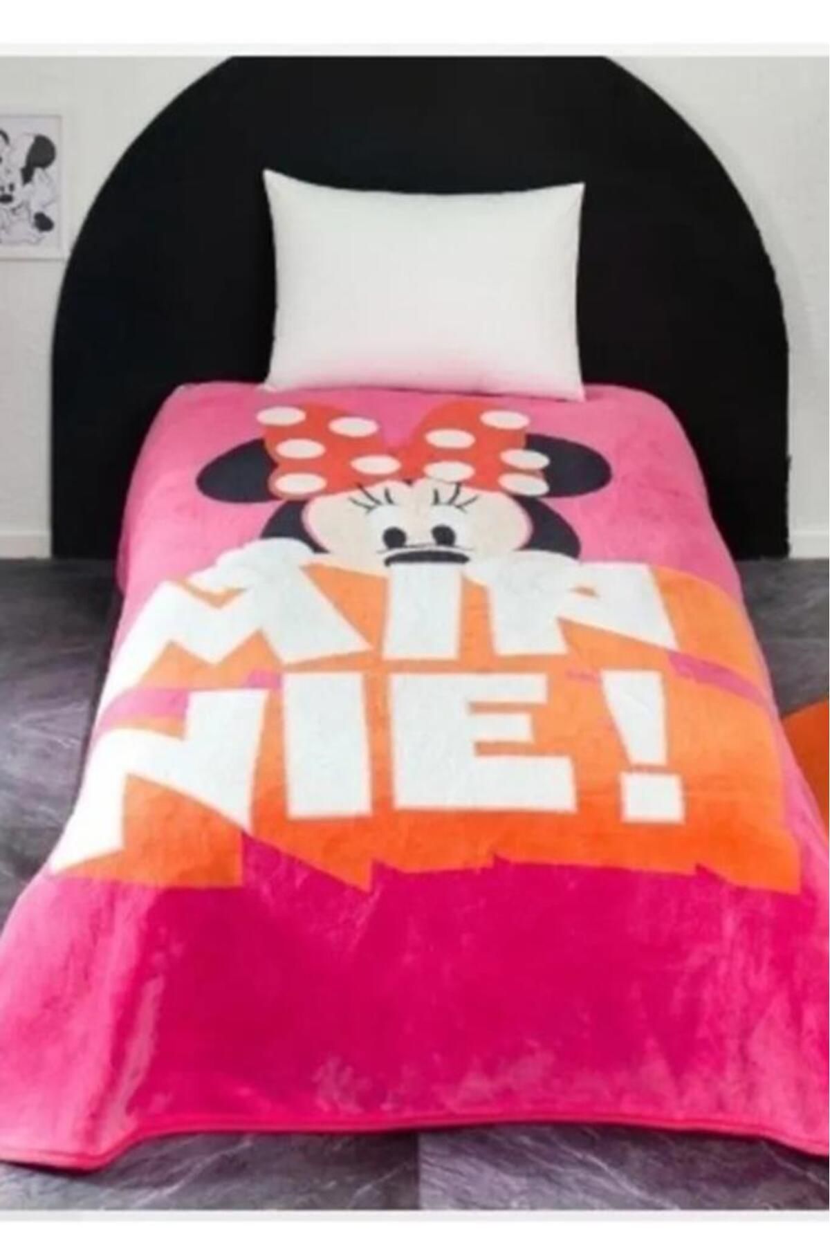Kristal Minnie Mouse Lisanslı Tek Kişilik Battaniye