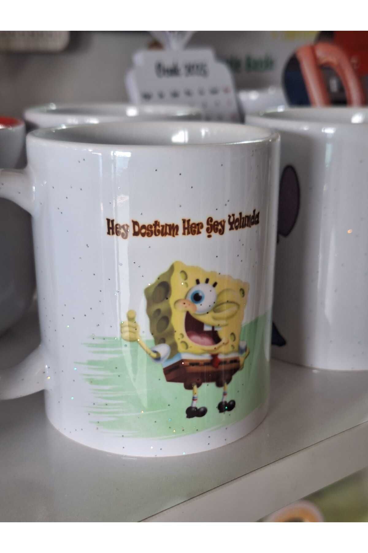 dc kırtasiye baskı kupa sünger bob