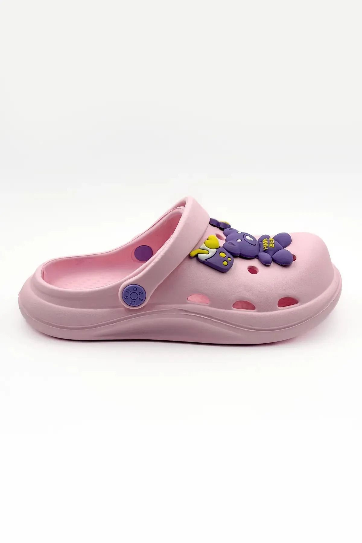 CihanShoes-Children's Emoji Slippers Garden Slippers Beach Sea Bath Slippers 30-31-32-33-34-35 Number Powder Color 5