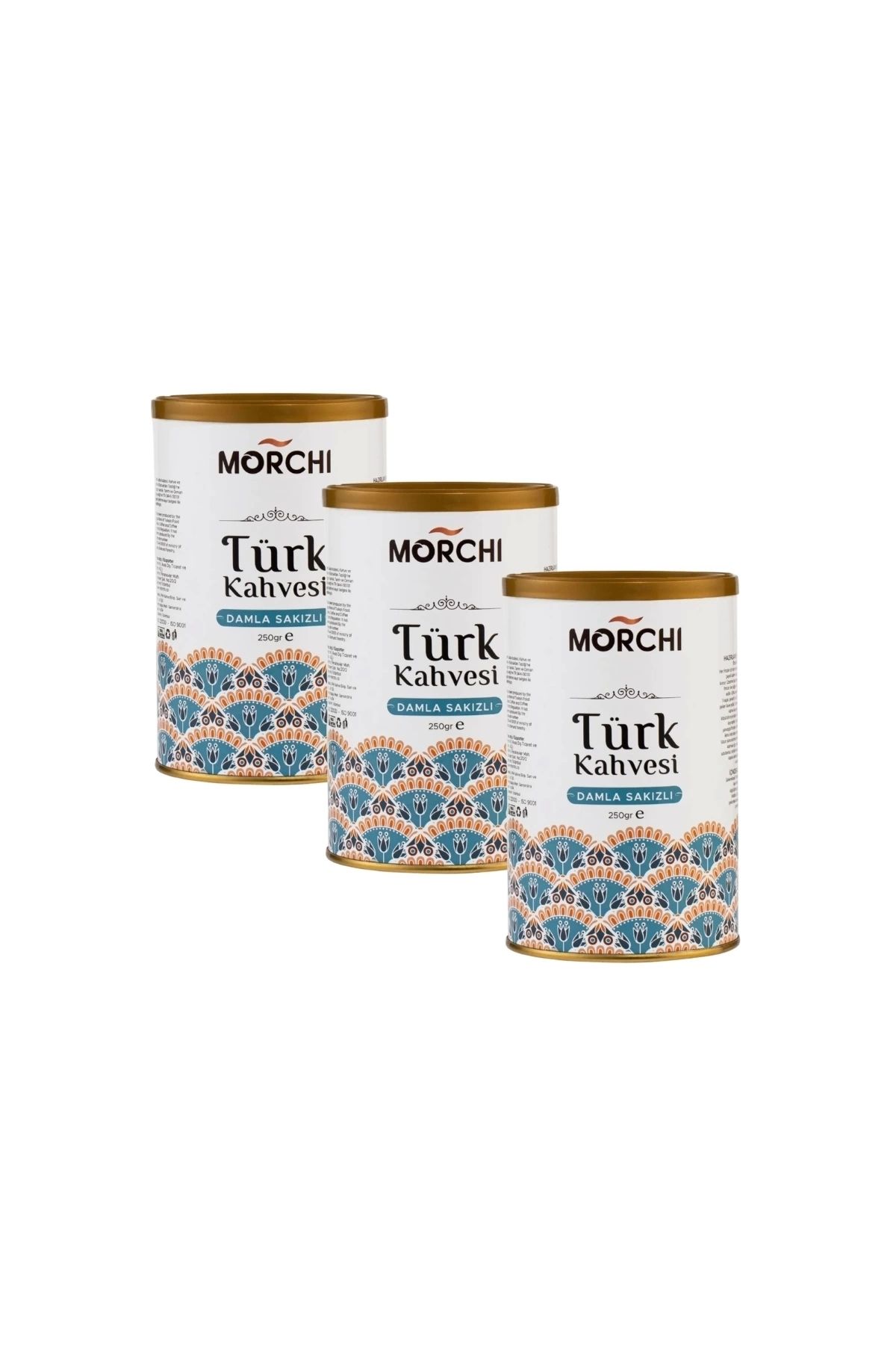 MORCHI Damla Sakızlı Turk Kahvesi 250 gr Teneke 3 Adet
