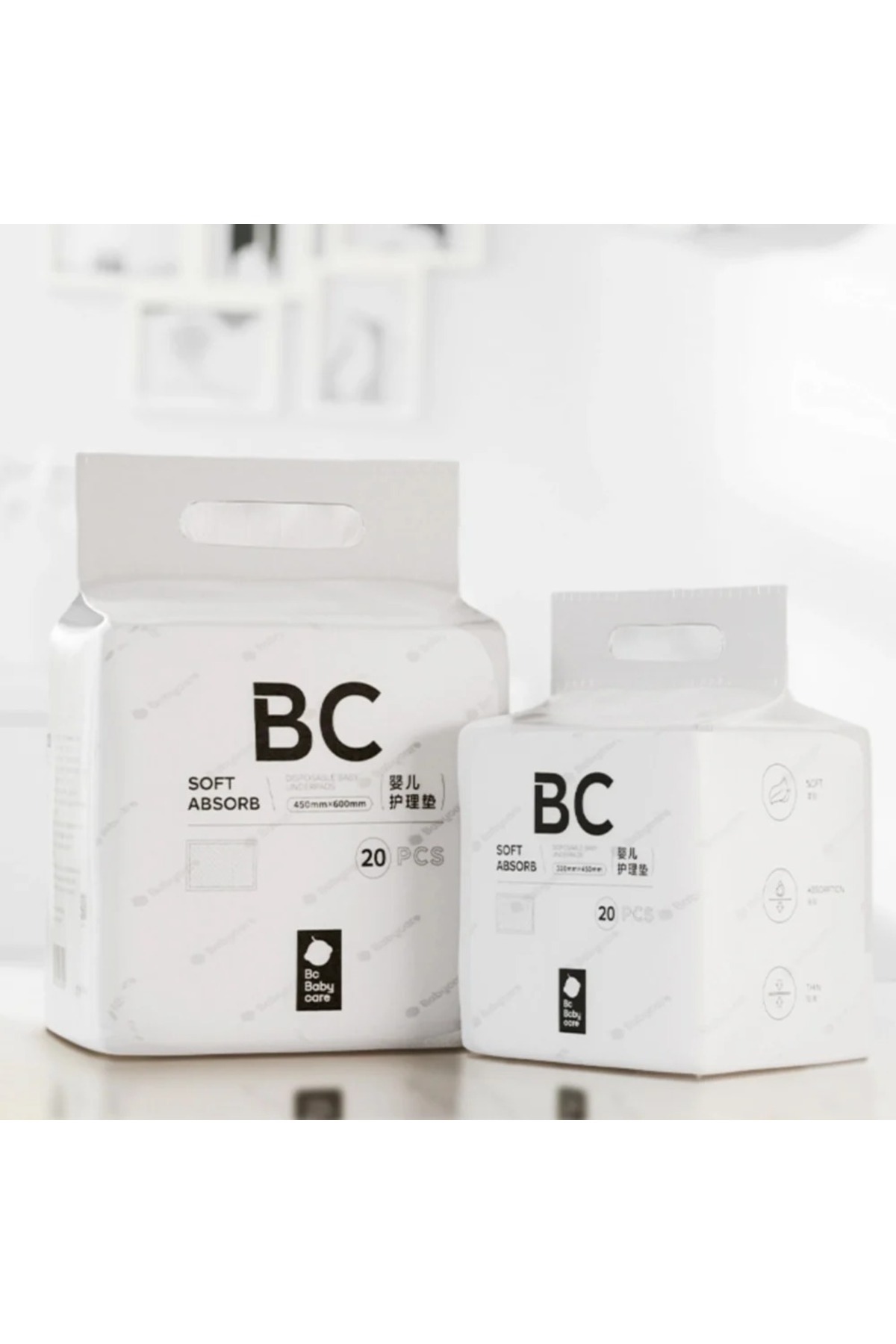 Baby Care 20’li Tek Kullanımlık Alt Açma Pedi, 45x60 cm