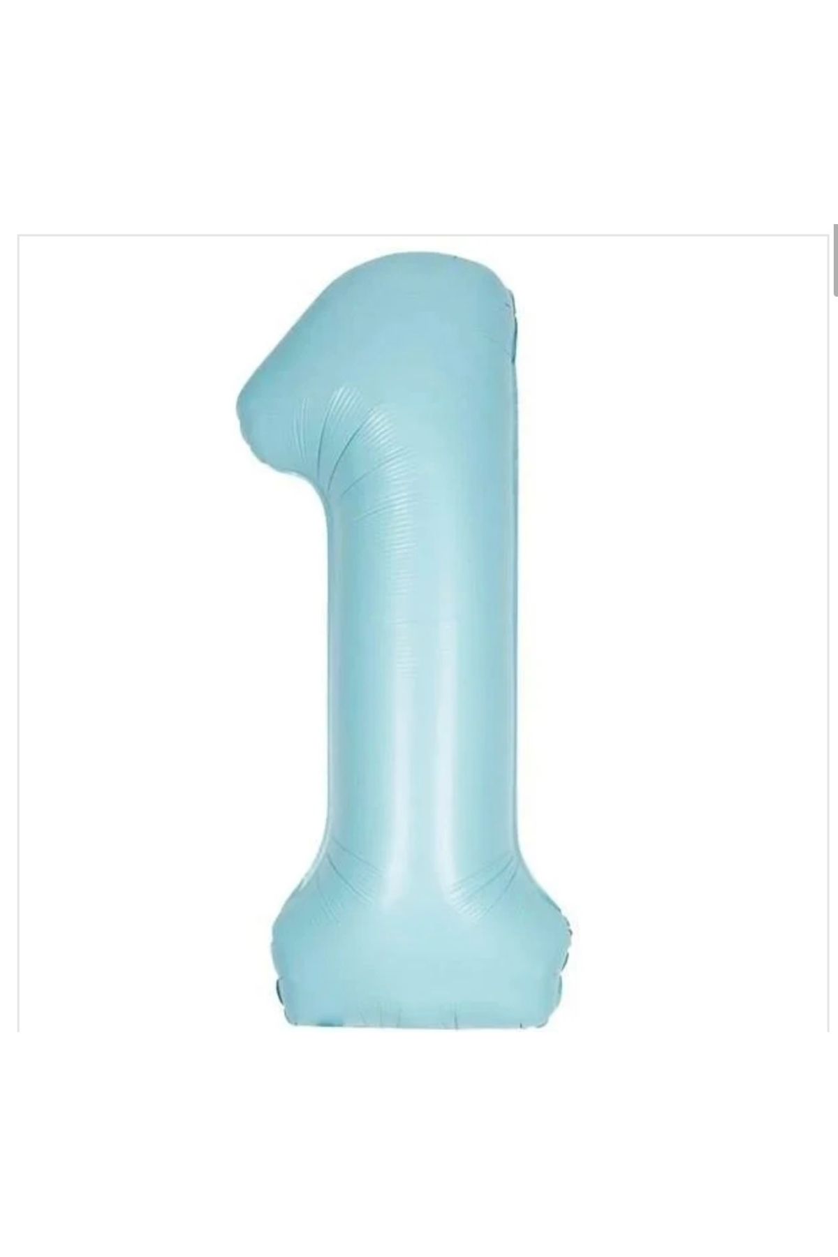 Deniz Party Store 1 yaş Bebe Mavisi 36 - 40 Cm Folyo Balon