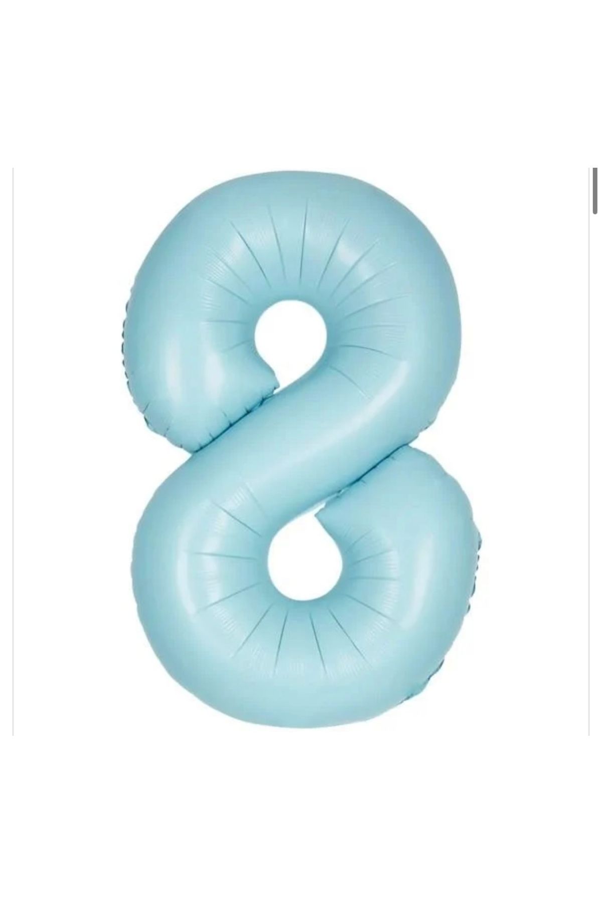 Deniz Party Store 8 yaş Bebe Mavisi 36 - 40 Cm Folyo Balon