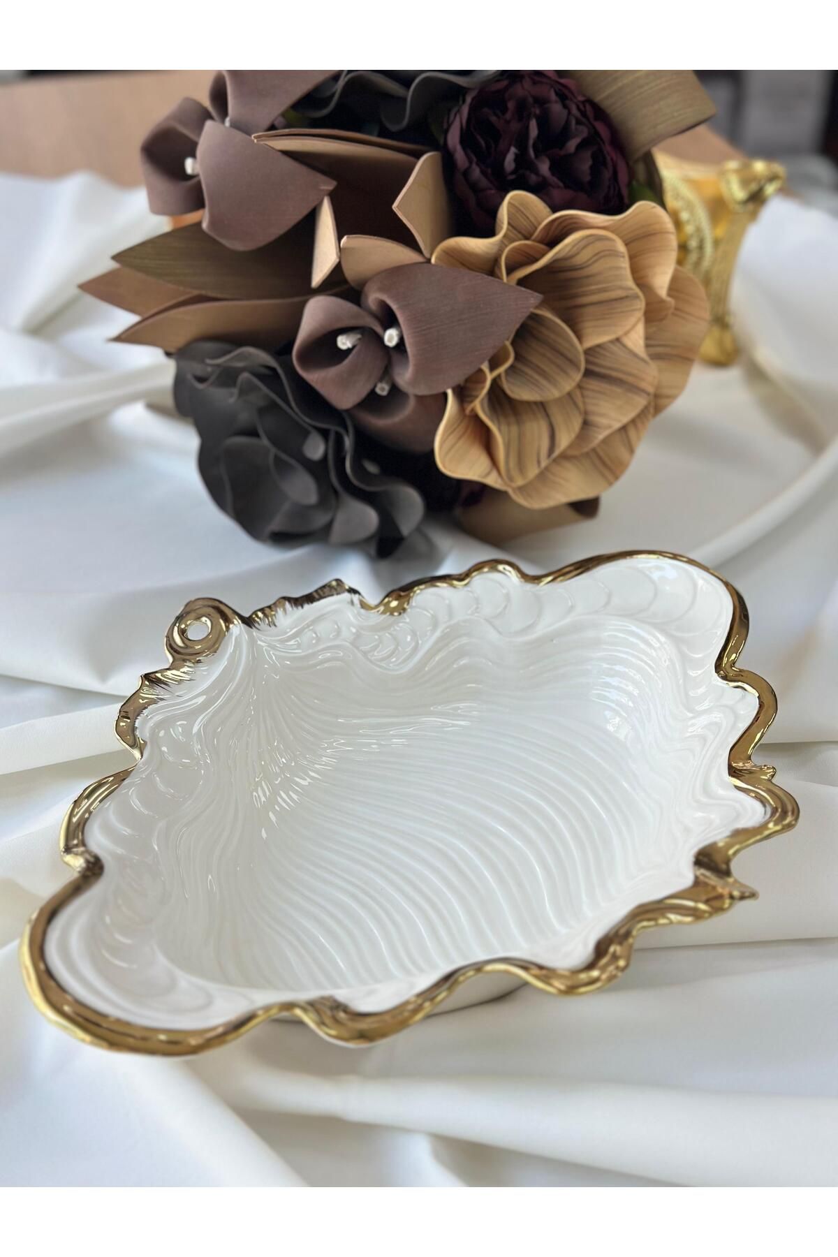 MD MİMOZA DEKOR Albero Oval Salata Kasesi 38 Cm