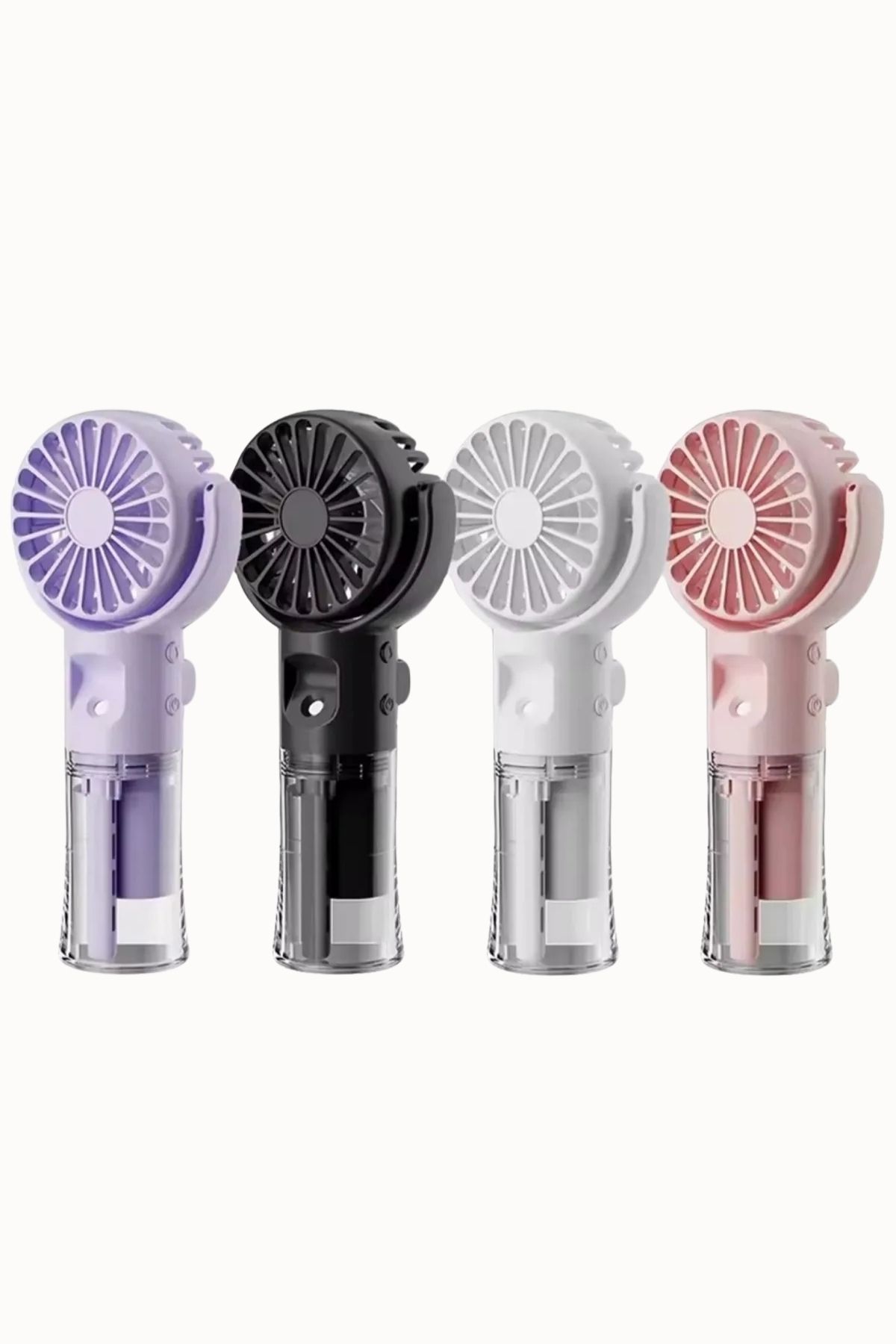 BGGTech Taşınabilir Mini Fan Şarjlı, Su Püskürtmeli, Askılı Serinletici El Vantilatörü