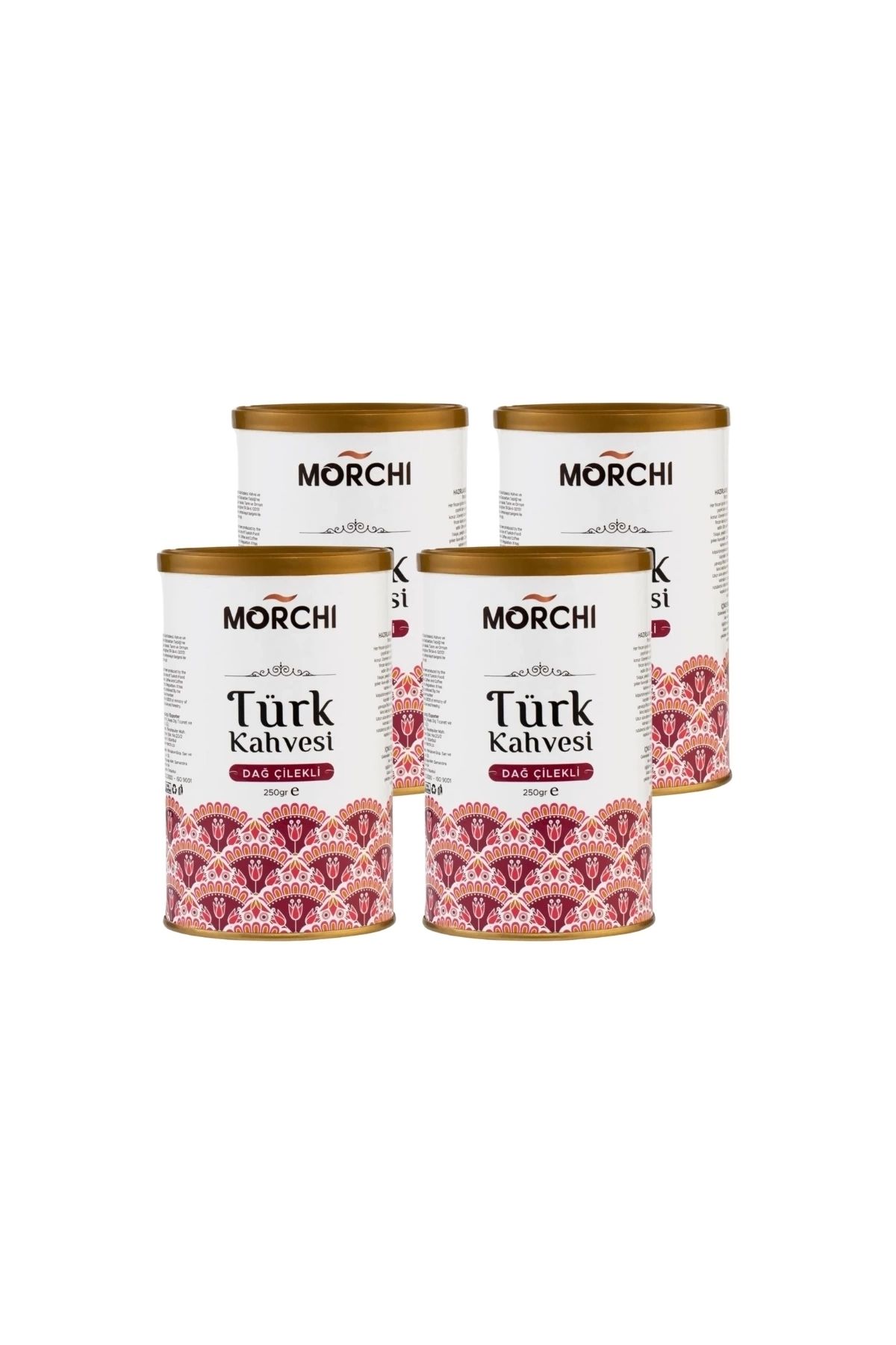 MORCHI Dağ Çilekli Turk Kahvesi 250 gr Teneke 4 Adet