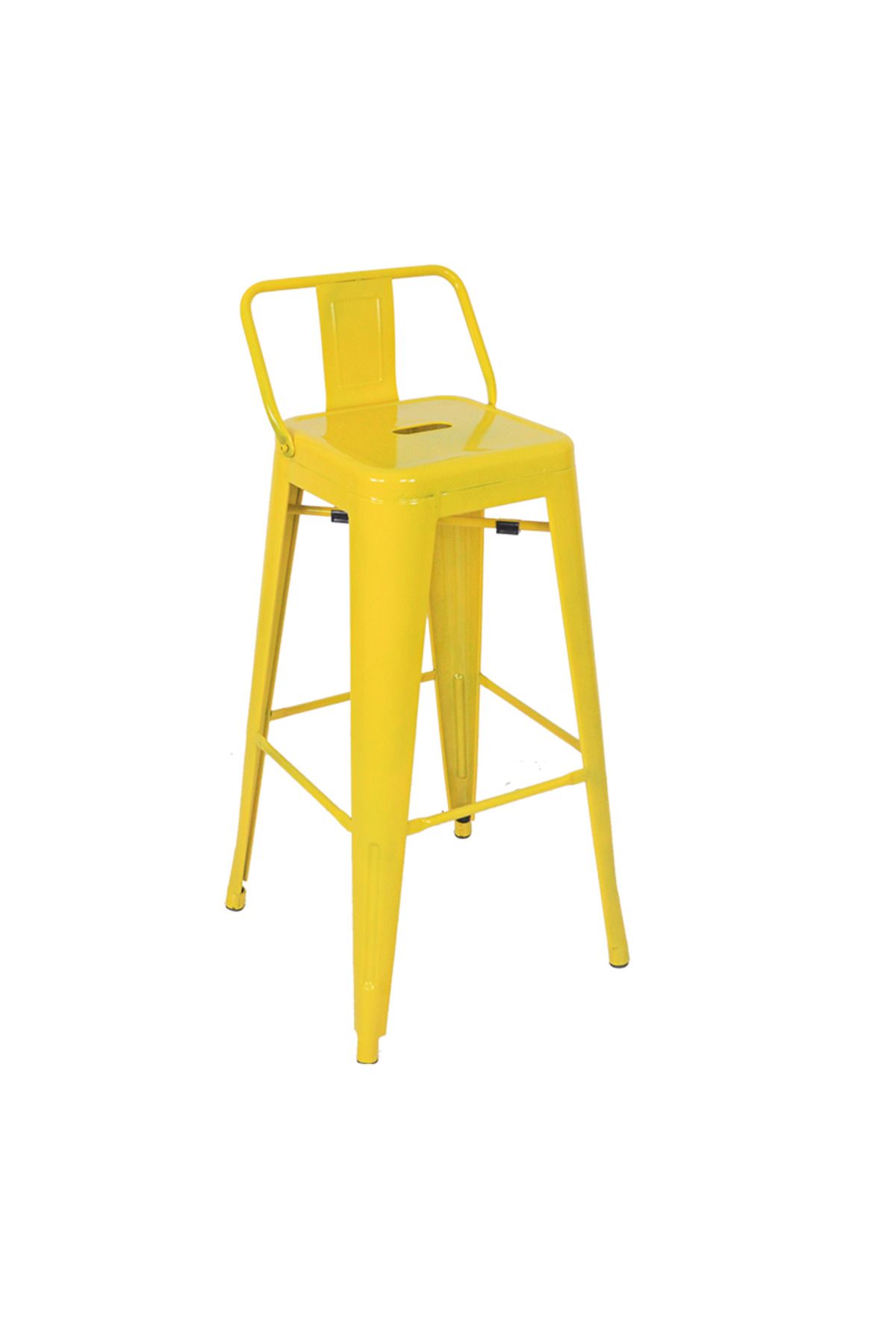 ChairLife Tolix Sırtlı Metal Bar Tabure