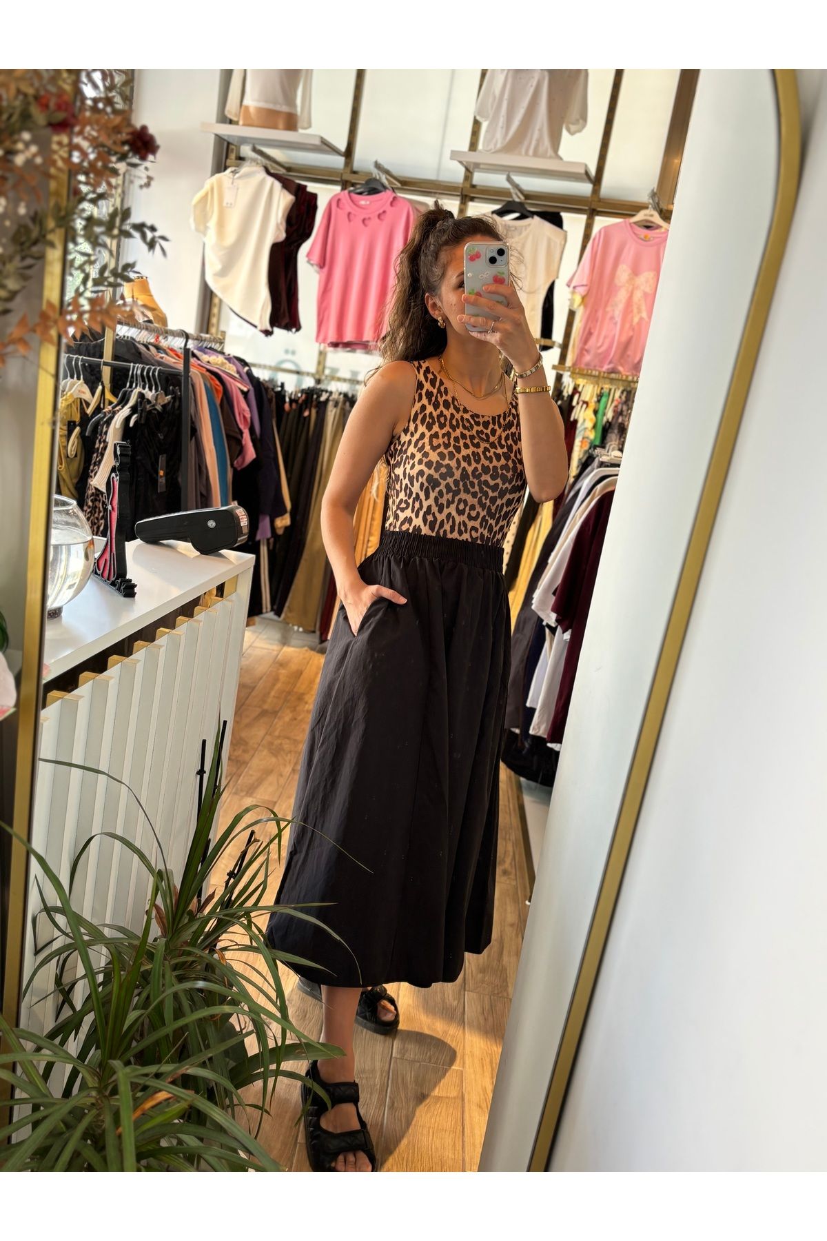 Özlemcebutik Bodysuit leopar