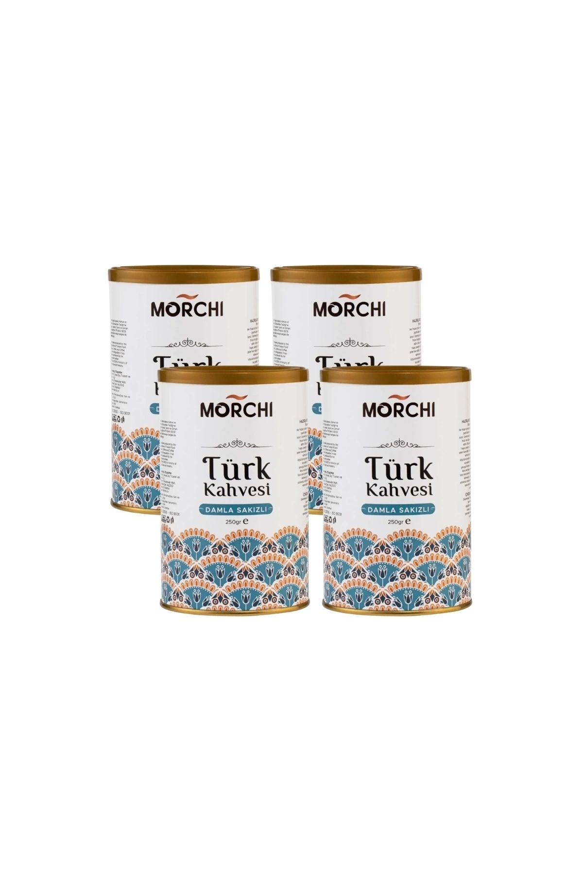 MORCHI Damla Sakızlı Turk Kahvesi 250 gr Teneke 4 Adet