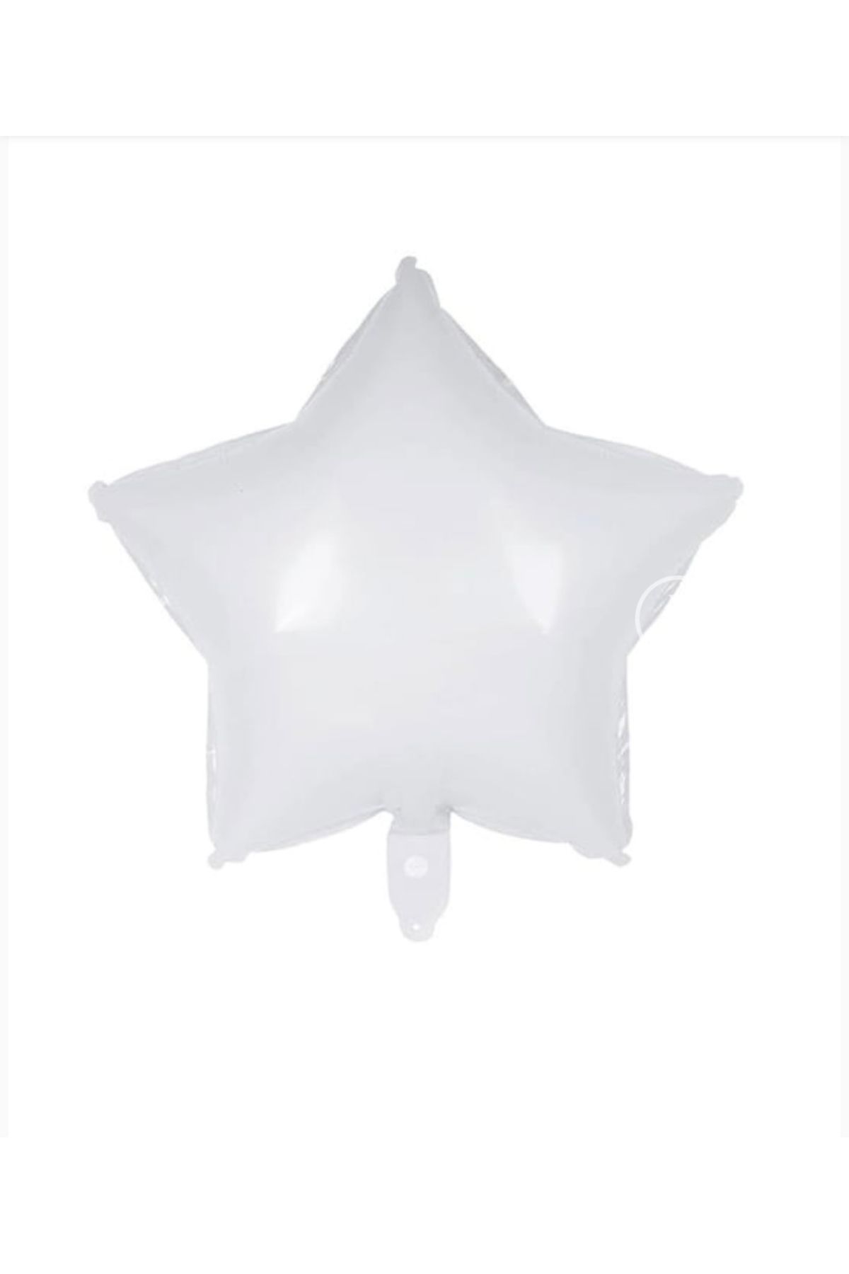 Deniz Party Store Beyaz Yıldız folyo balon 18 inç 45 cm 1 adet