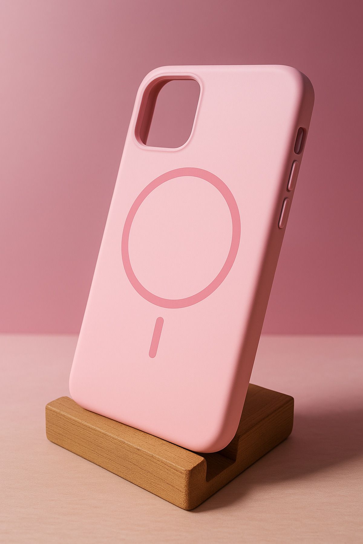 shop iPhone 11 MagSafe Uyumlu Premium Silikon Kılıf – Pembe Zarafetin Gücü!