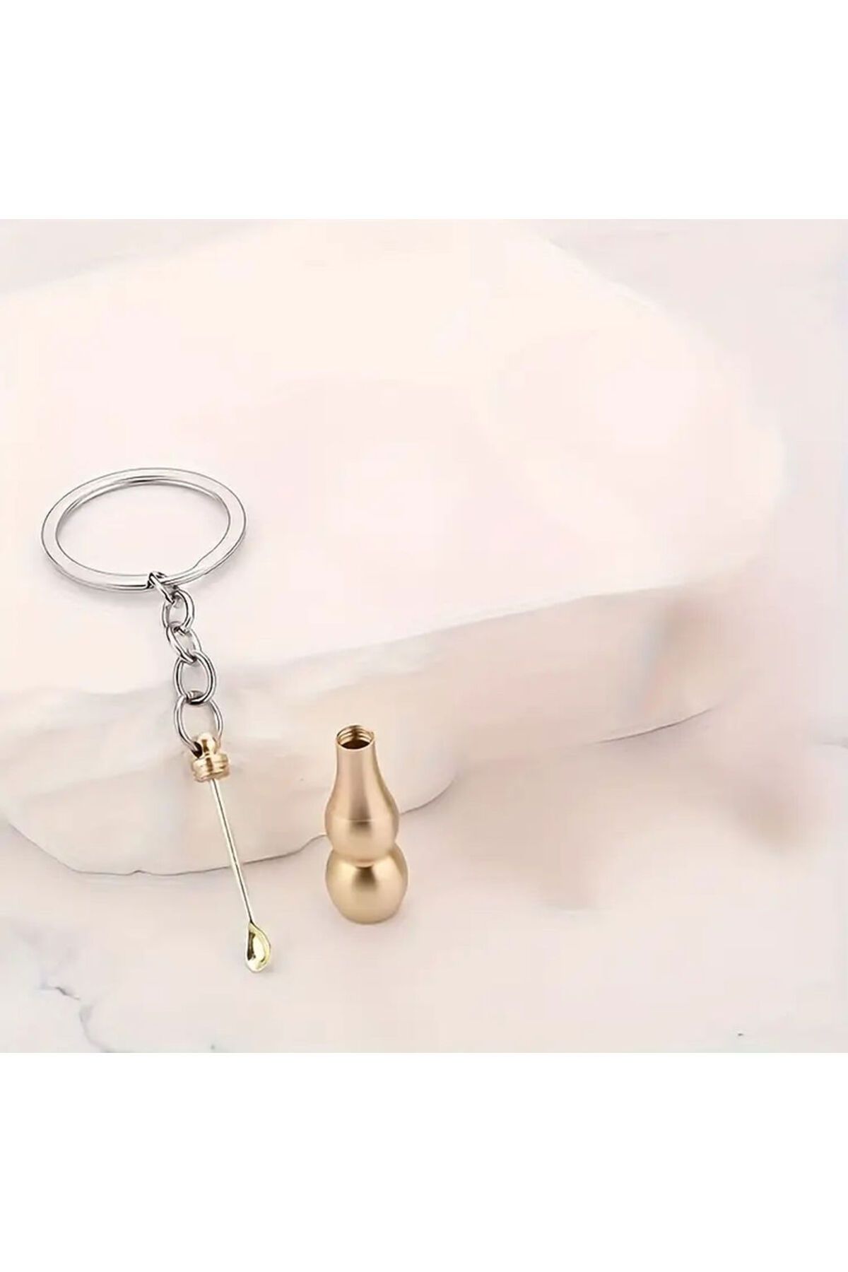 Barbarosshop Toz ilaç hatıra külü kaşıklı bereket kabağı anahtarlık ve kolye ucu