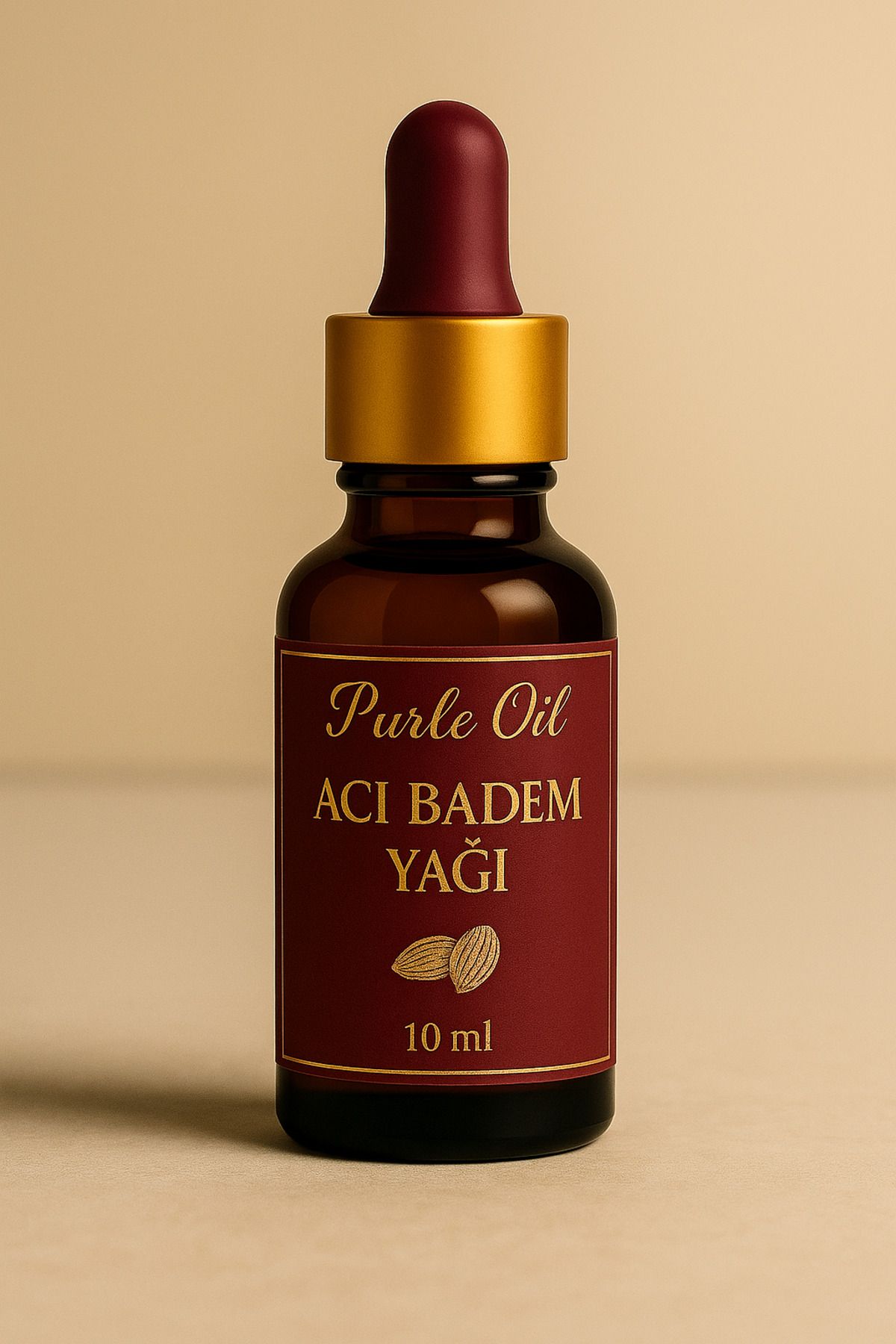 PURLEOİL Purle Oil Acı Badem Yağı 10 ml – %100 Doğal Cilt ve Saç Bakım Yağı