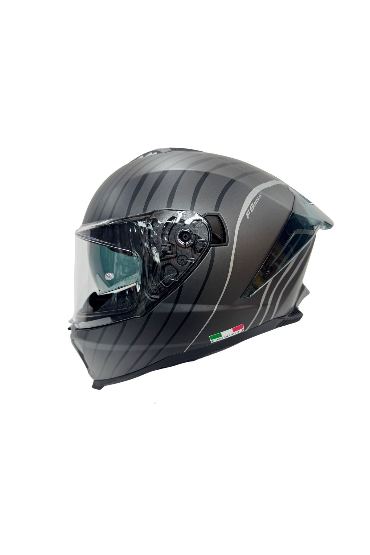 Sway SW 865 SPACE BLACK WHİTE FULL FACE MOTOSİKLET KASK
