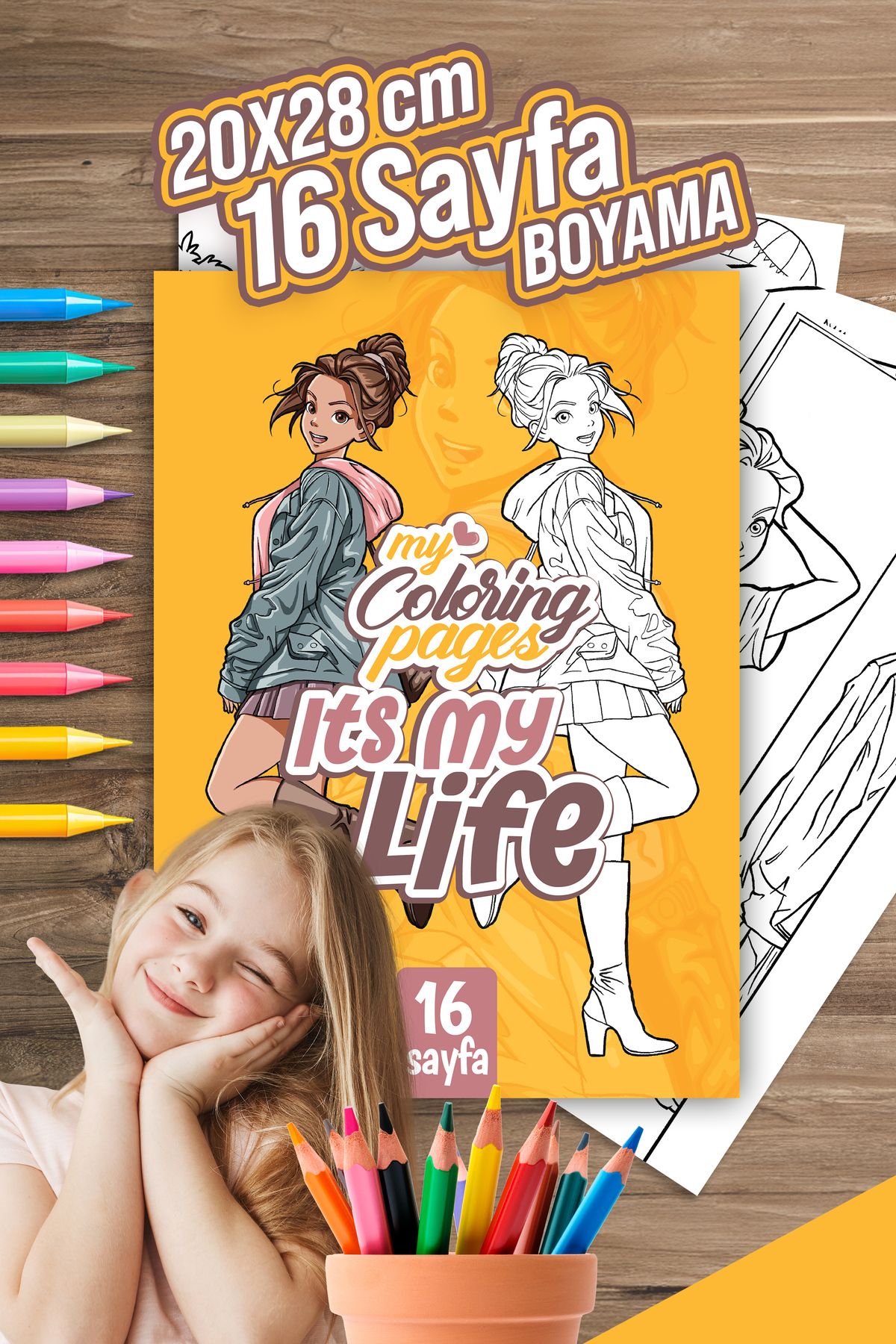 colortouch Its My Lıfe Boyama Kitabı Yetişkin ve Çocuk Boyama Kitabı
