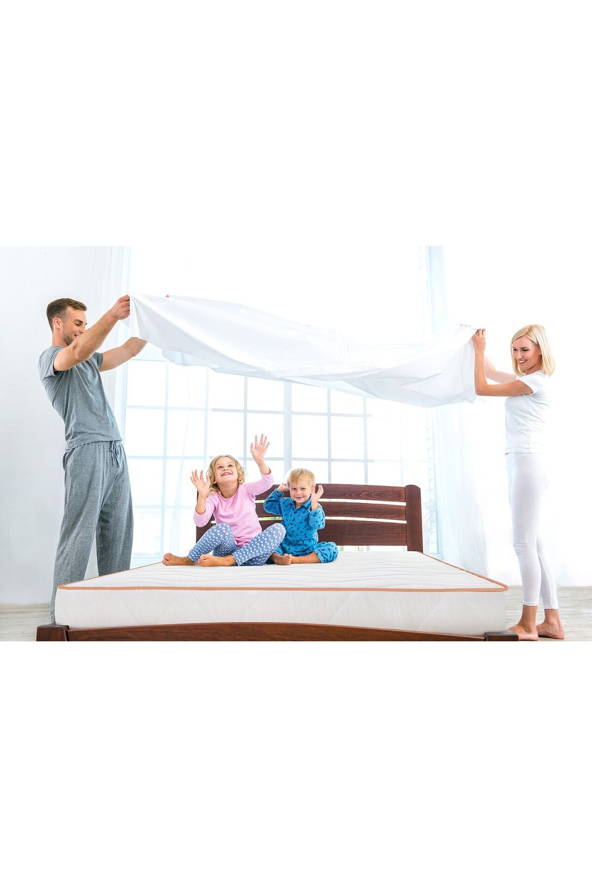 Green Future-Orange Line Orthopedic Mattress 160x190 Cm, H 18 Cm - Hypoallergenic, Anatomical 9