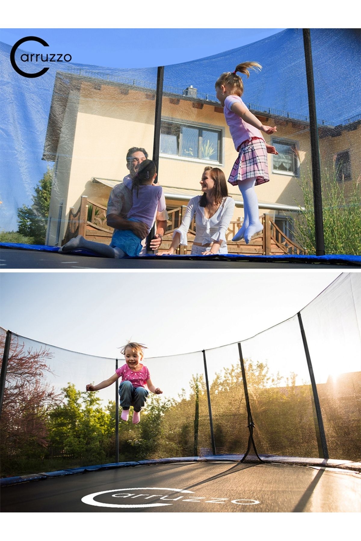 SERSIMO-Caruzzo trampoline, with external protective net, 366 cm, 150kg 3