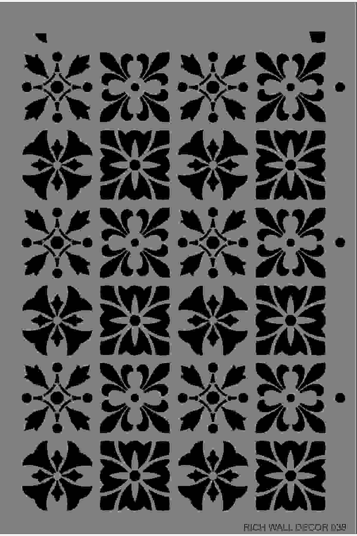 Rich STENCIL WALL DECOR SERİ - 038