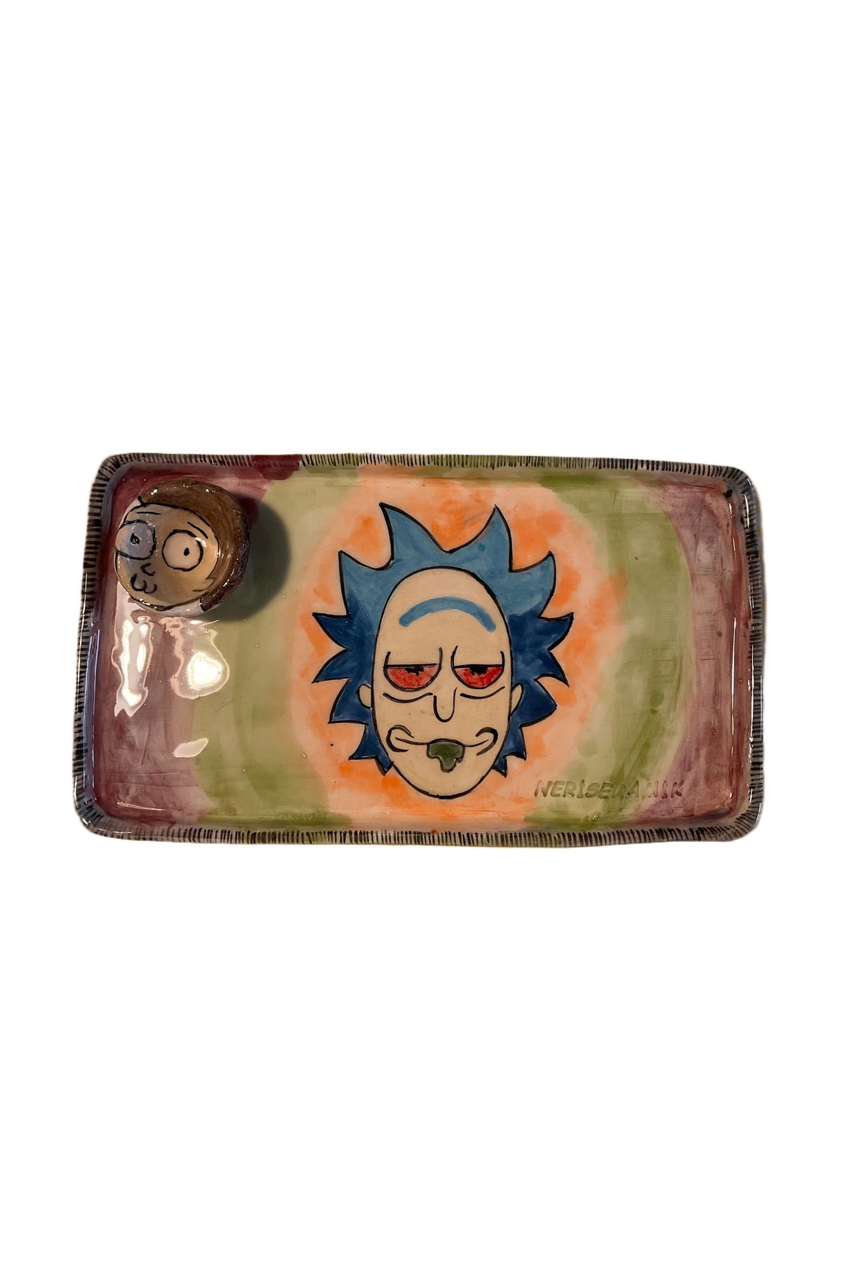 Neriseramik Rick & Morty Seramik Tepsi