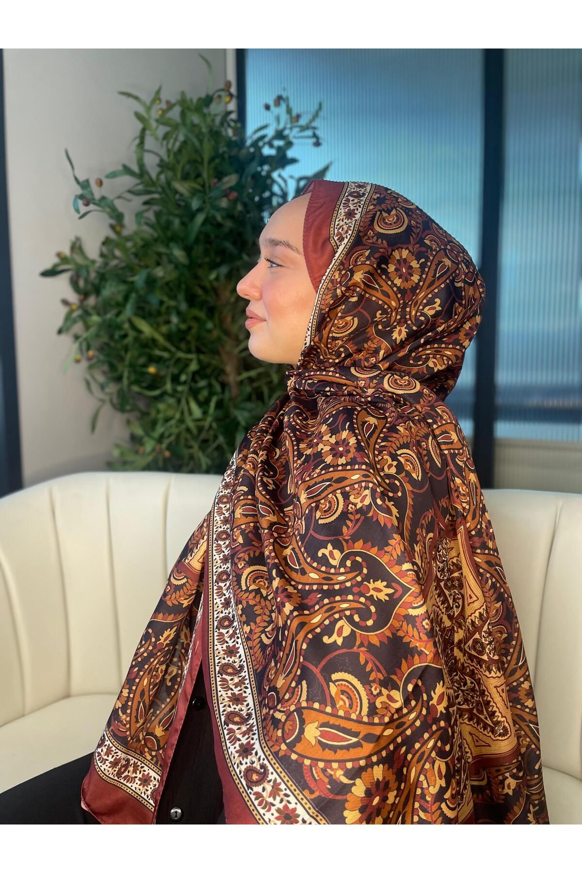 Oxygen Scarfs Etro Buta Desenli Pamuk Soft Şal - 377350