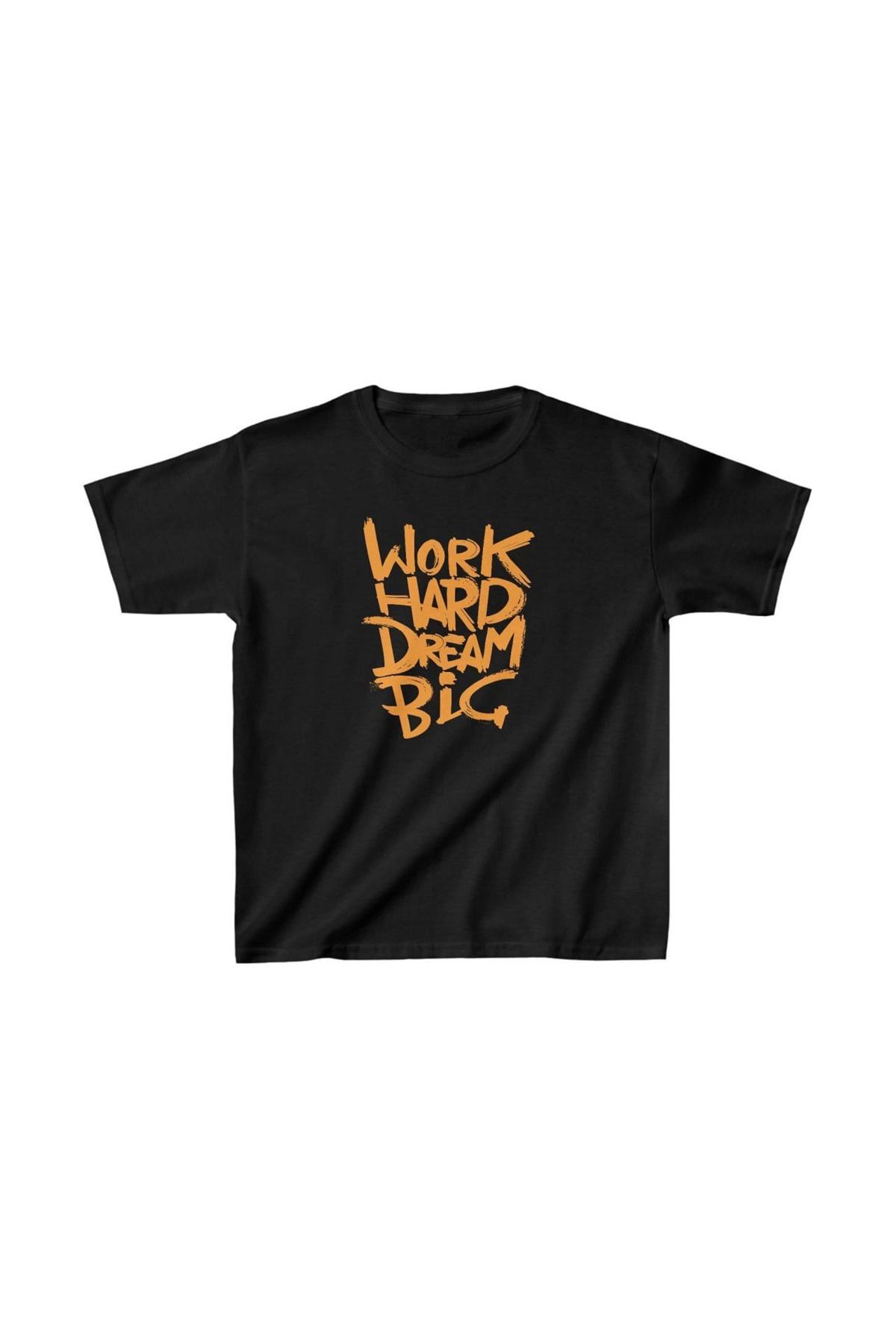 fashok Unisex Çocuk Baskılı T-Shirt - Siyah