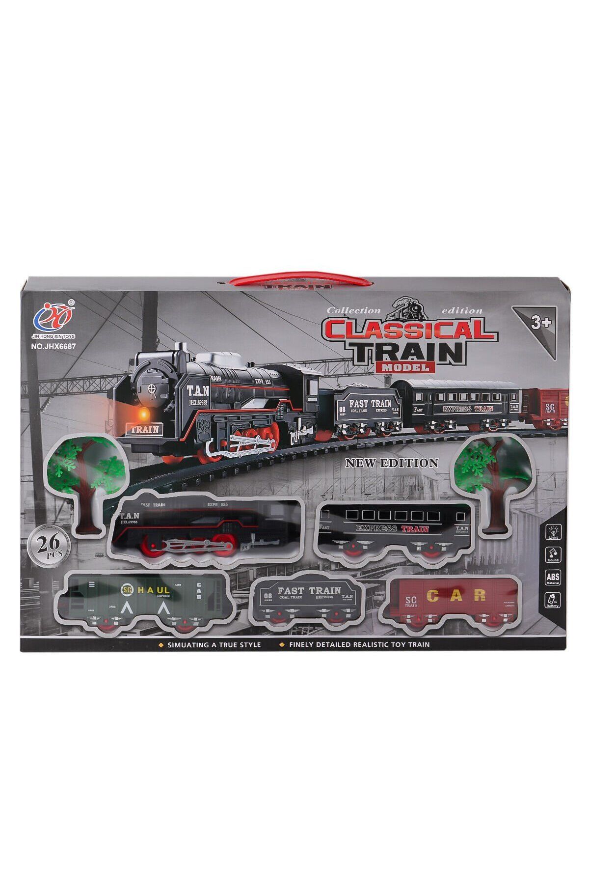 NillyToys JHX6687 Sesli Işıklı Tren 26 Parça