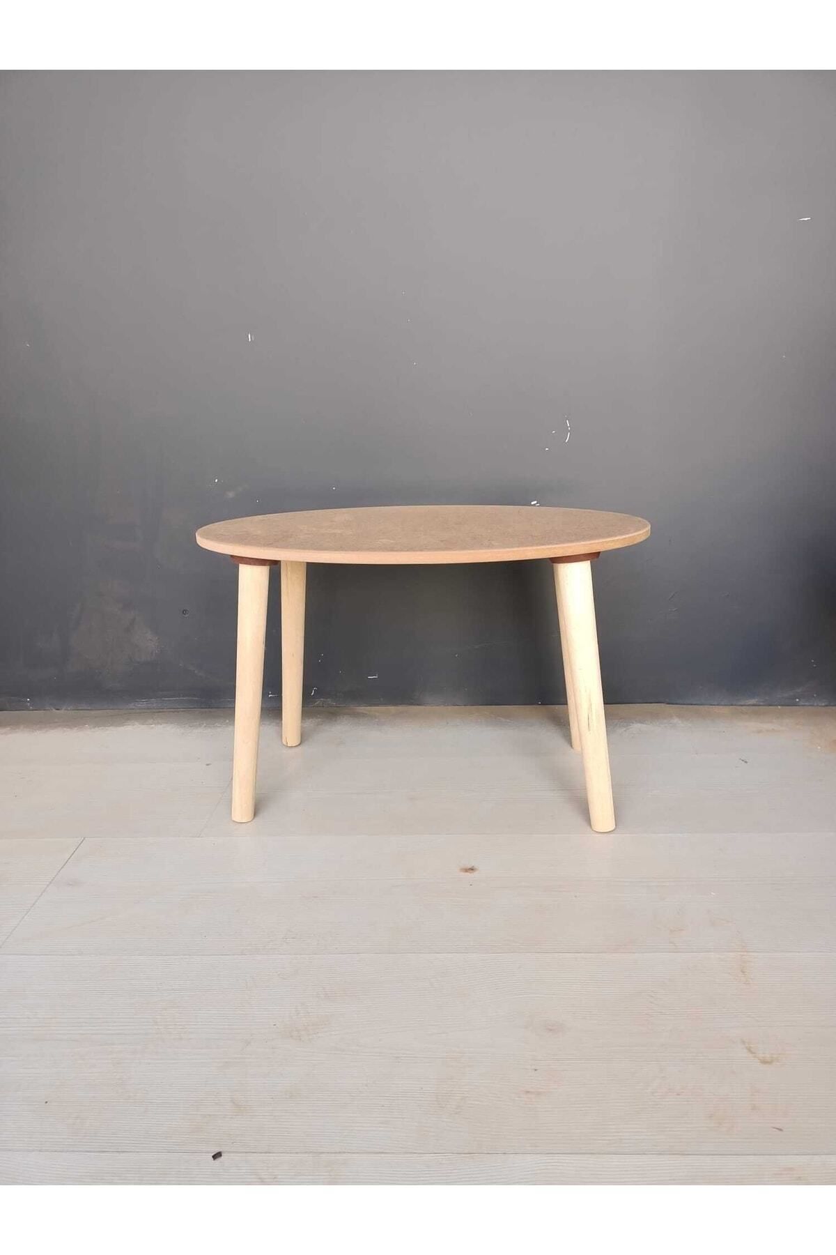 DEKORANLA Doğal Ahşap Sehpa, Boyanabilir, Balkon, Demonte ve Ergonomik Tasarım