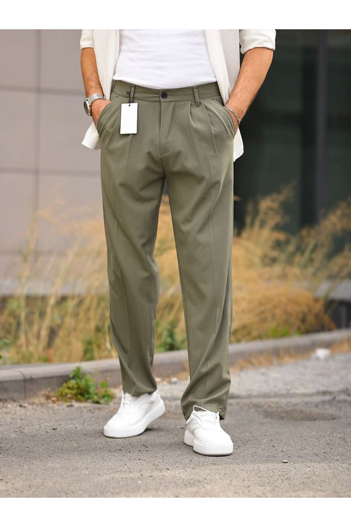 JACK CAPRİO Erkek Yeni Sezon Mevsimlik Pileli Salaş Fit Baggy