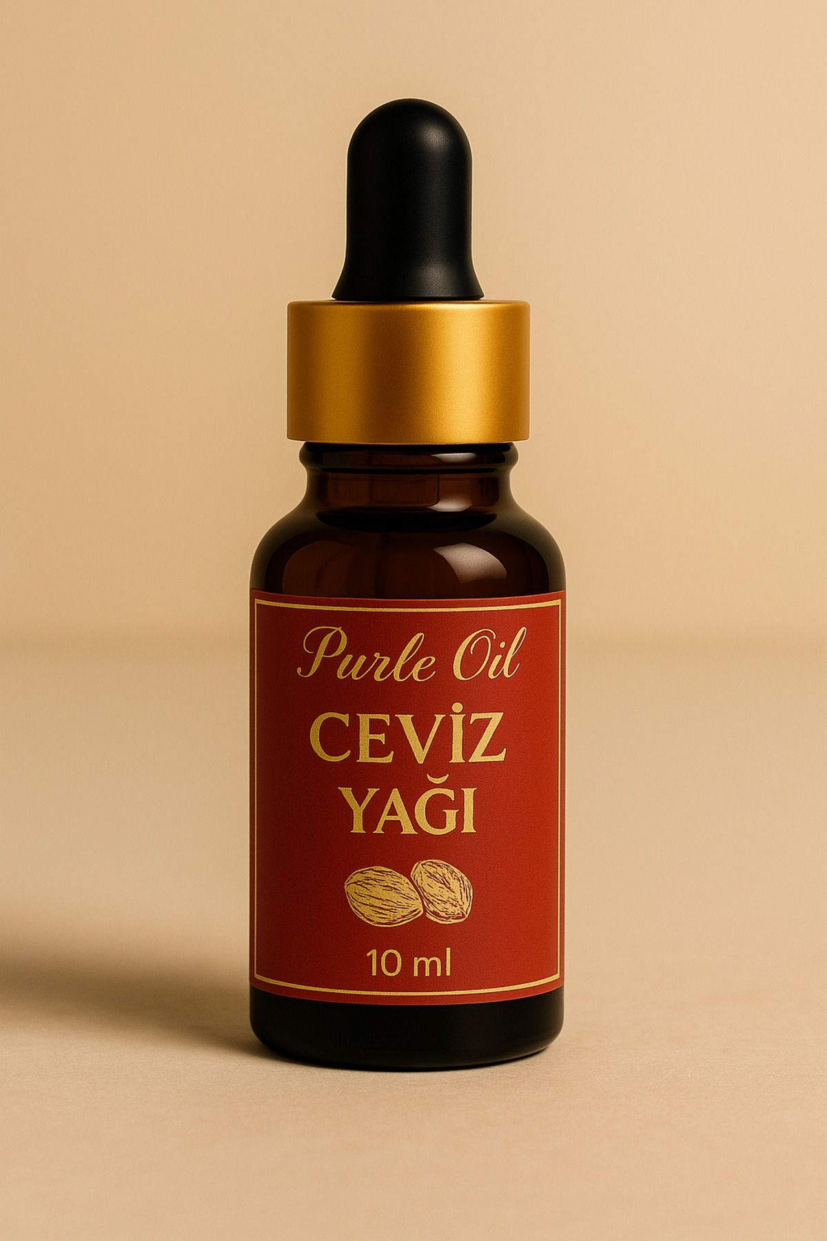 PURLEOİL Purle Oil Ceviz Yağı 10 ml – %100 Doğal Saç Güçlendirici ve Cilt Besleyici Bitkisel Yağ