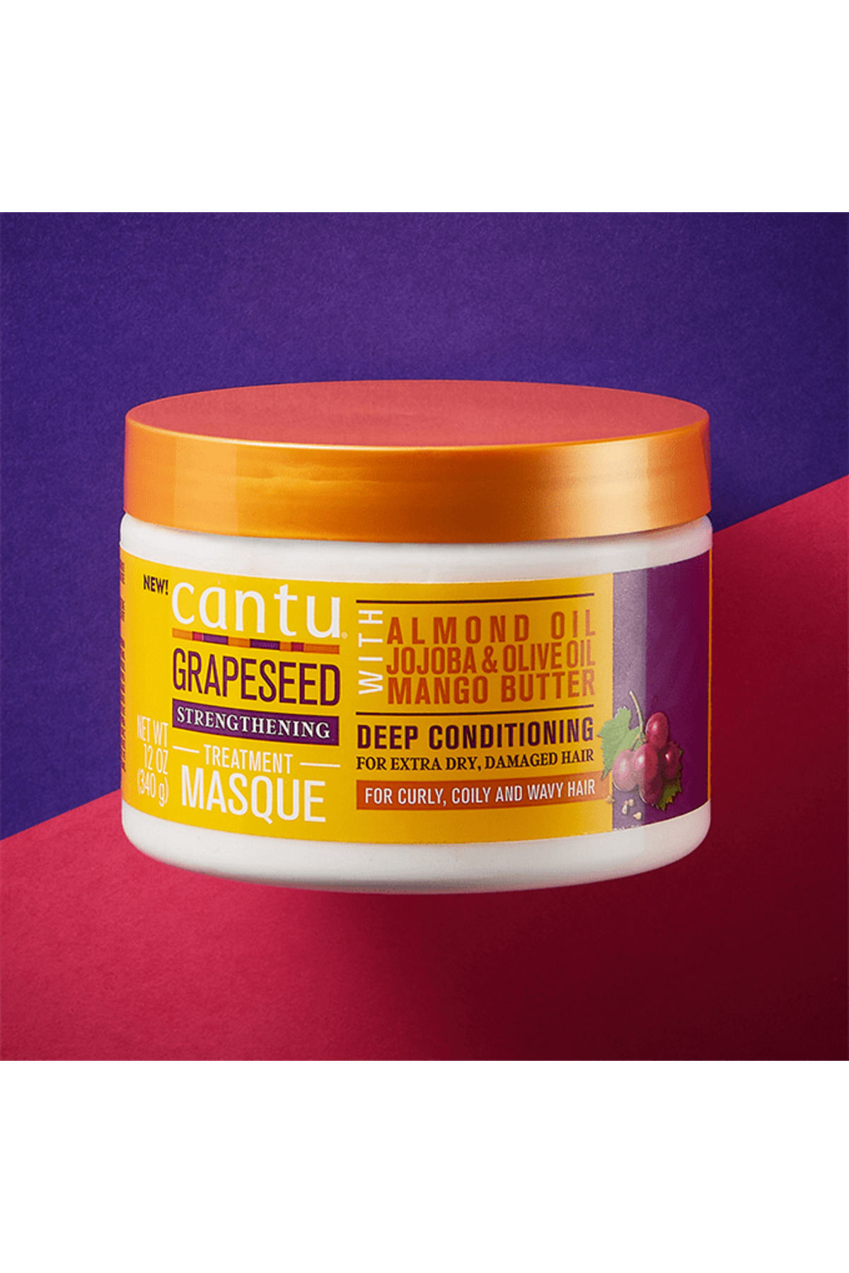 Cantu-Cantu Shea Butter Conditioning Mask with Grape Seed Extract - 340g 3