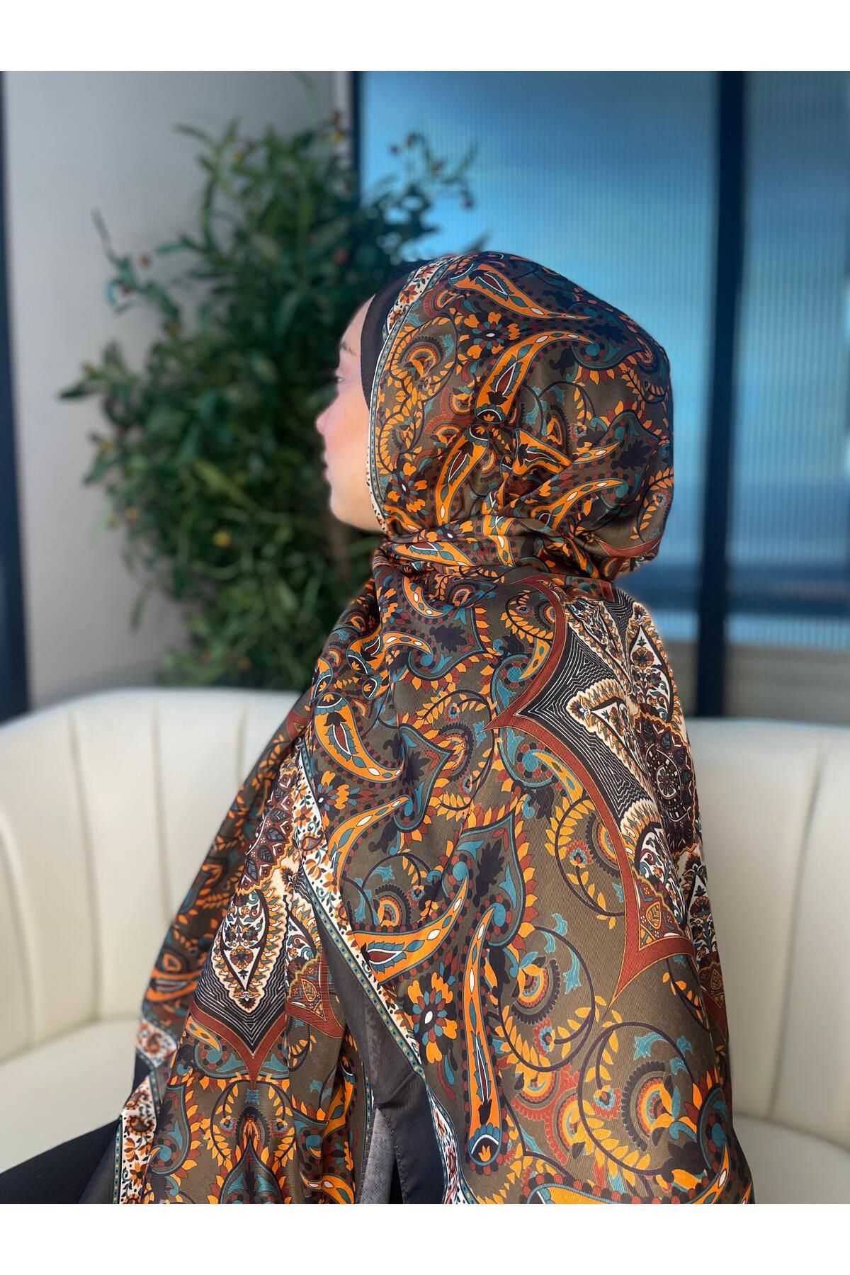 Oxygen Scarfs Etro Buta Desenli Pamuk Soft Şal - 377350