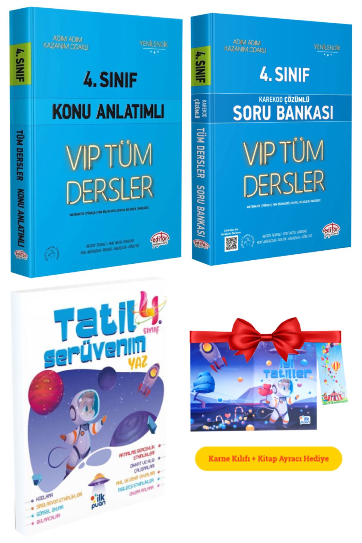 Editör Yayınevi 4. Sınıf VIP Tüm Dersler Konu Anlatımı+ 4. Sınıf VIP Tüm Dersler Soru Bankası+ Yaz Tatil Kitabı